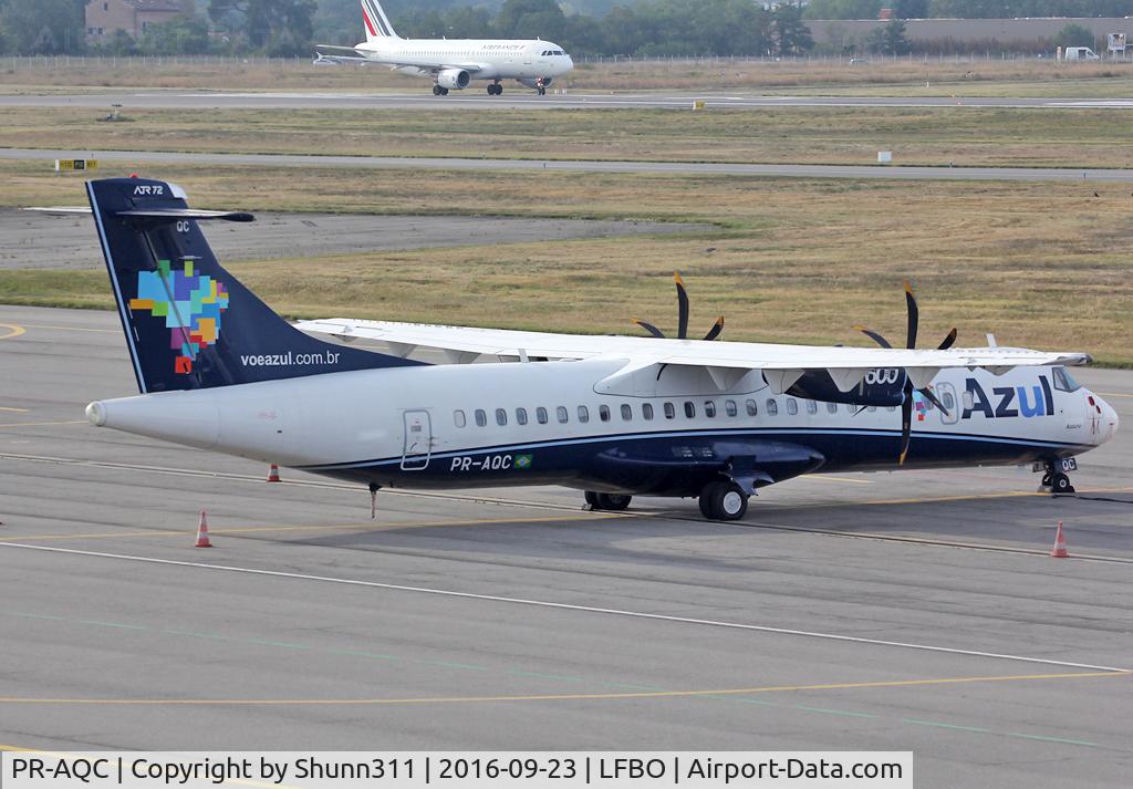 PR-AQC, 2012 ATR 72-700 C/N 1057, Parked at the General Aviation area on return to lessor...