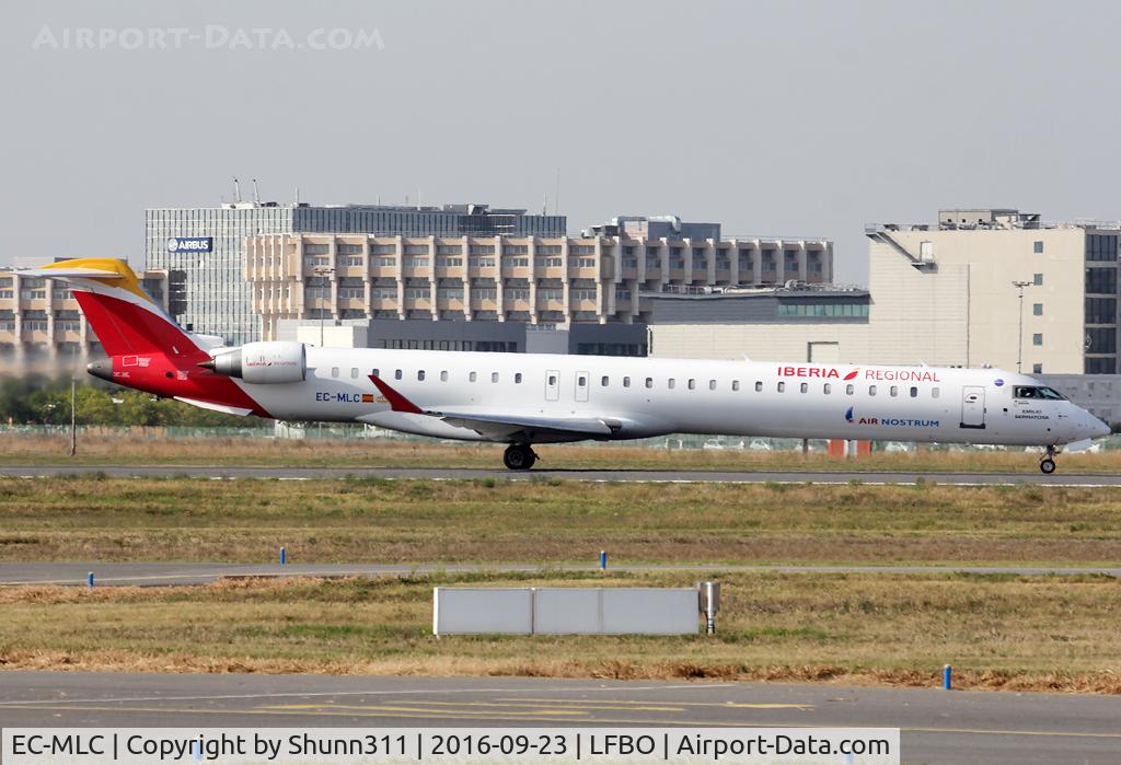 EC-MLC, 2016 Bombardier CRJ-1000ER NG (CL-600-2E25) C/N 19048, Ready for take off from rwy 32R...