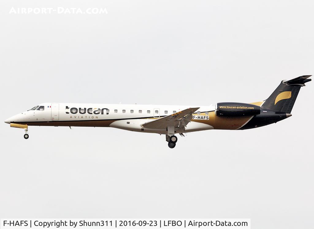 F-HAFS, 1999 Embraer EMB-145EU (ERJ-145EU) C/N 145177, Landing rwy 32L