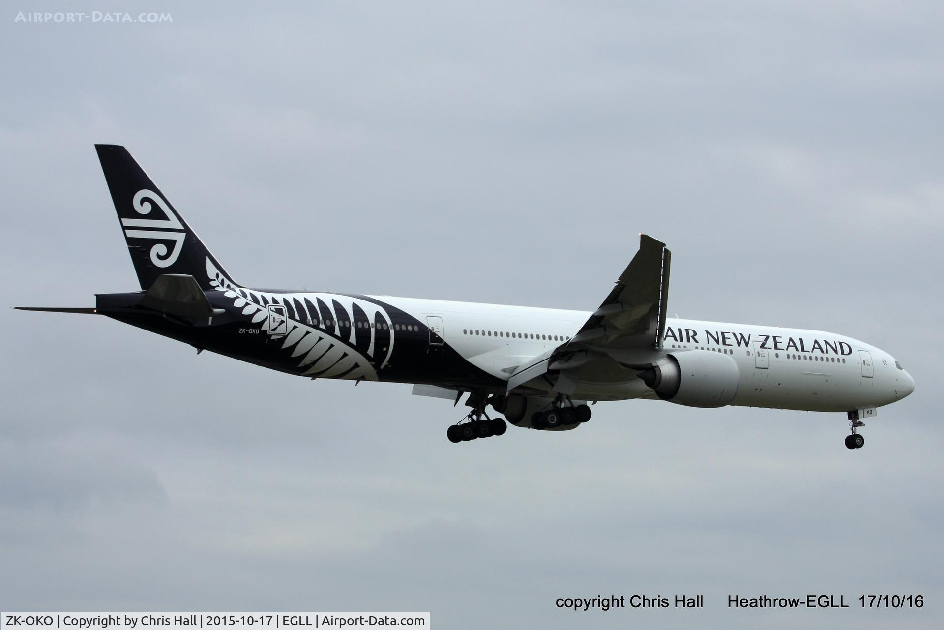 ZK-OKO, 2011 Boeing 777-306/ER C/N 38407, Air New Zealand