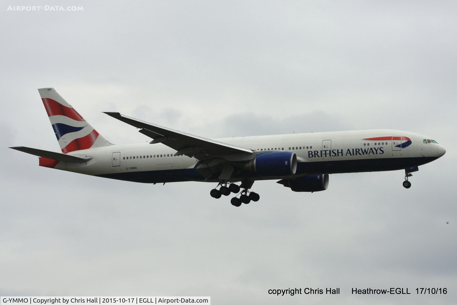 G-YMMO, 2001 Boeing 777-236 C/N 30317, British Airways