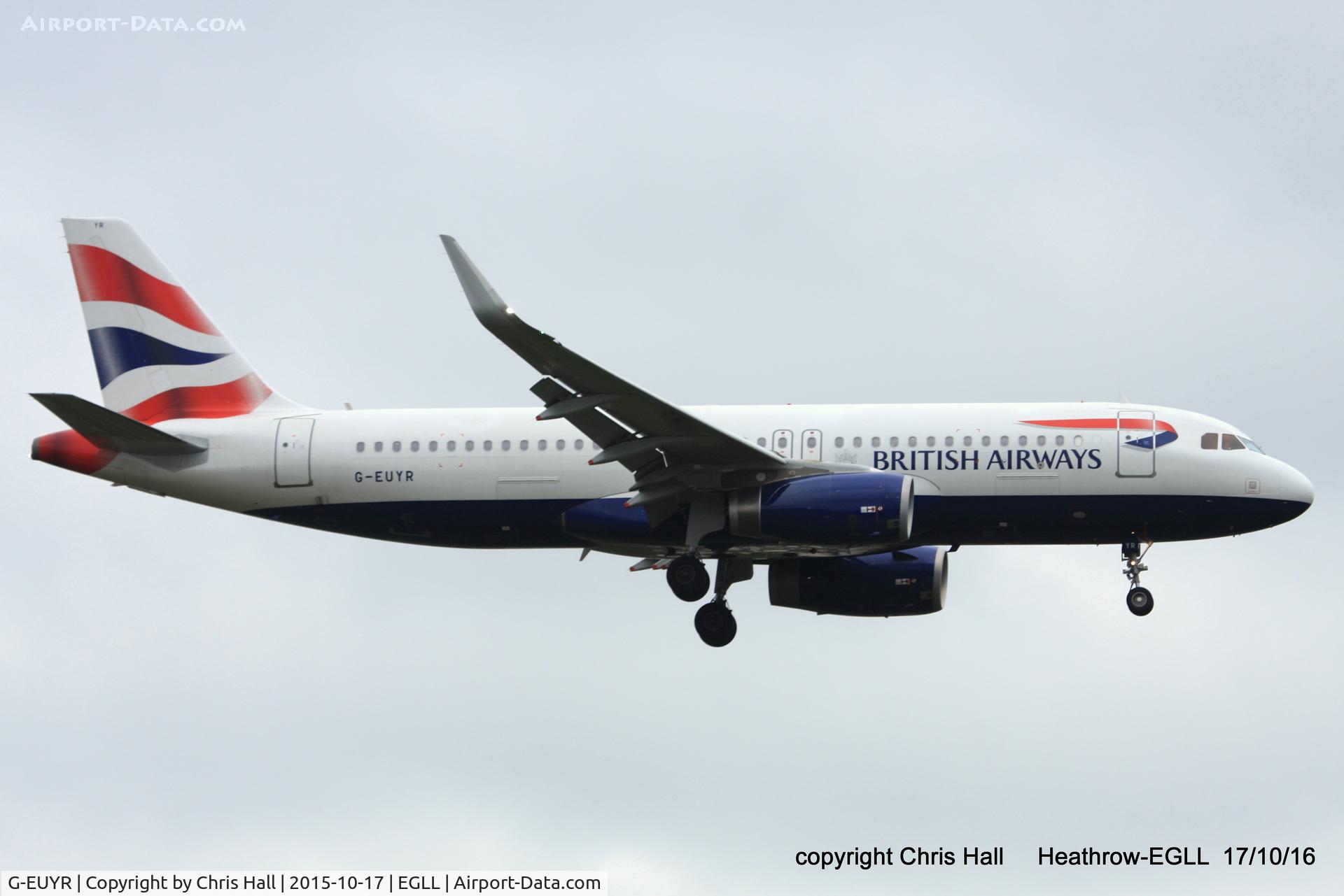G-EUYR, 2013 Airbus A320-232 C/N 5856, British Airways