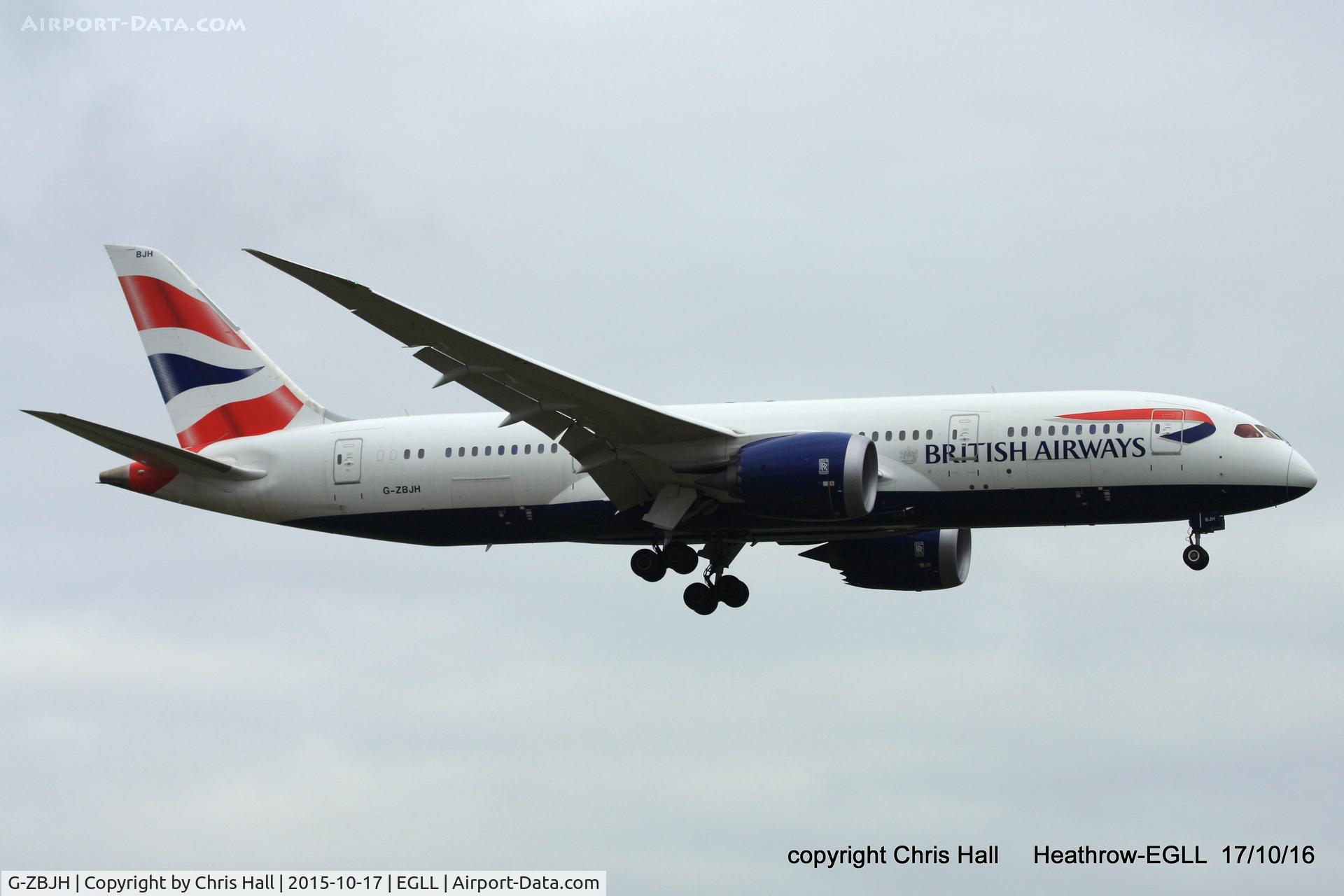 G-ZBJH, 2014 Boeing 787-8 Dreamliner C/N 38615, British Airways