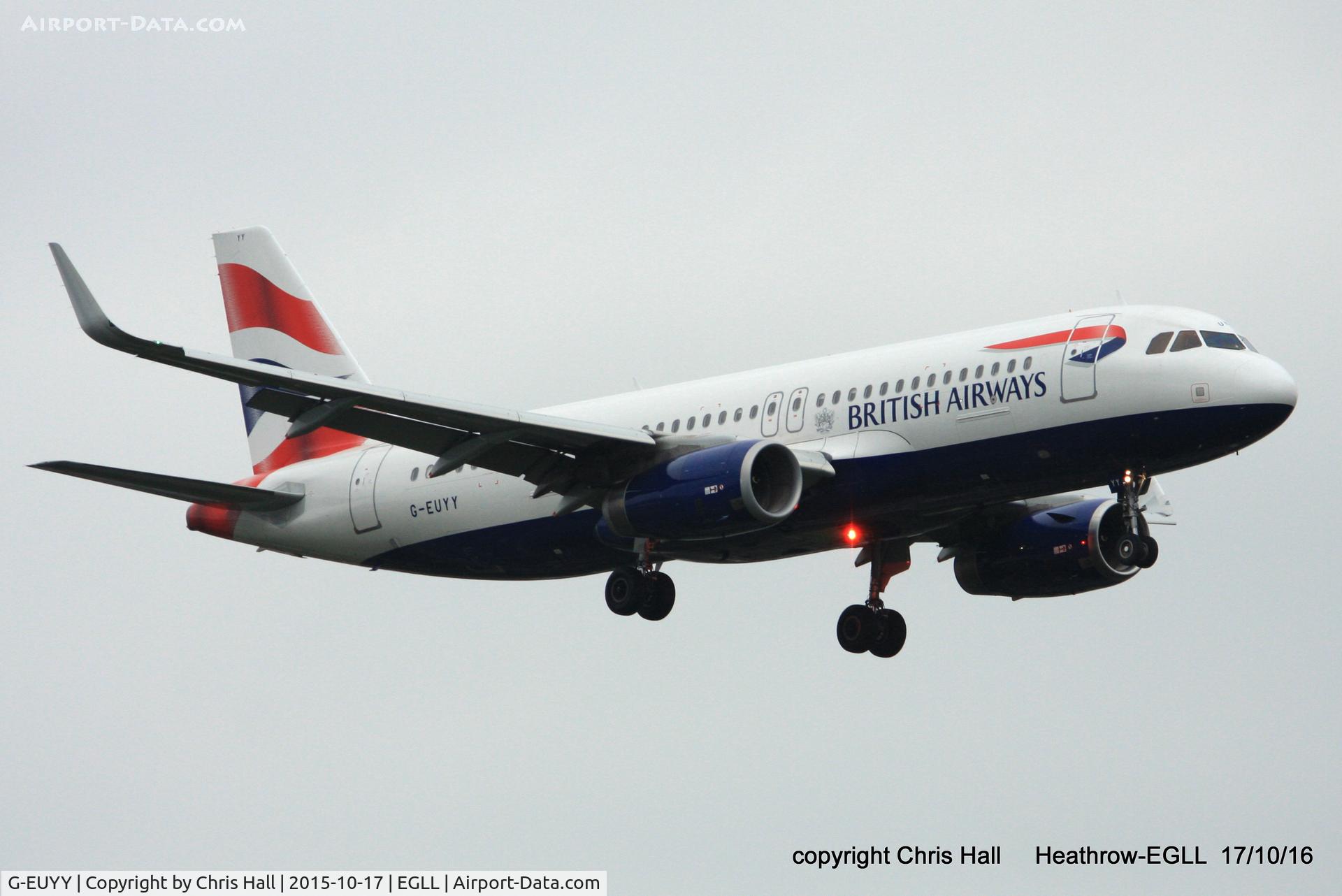 G-EUYY, 2014 Airbus A320-232 C/N 6290, British Airways