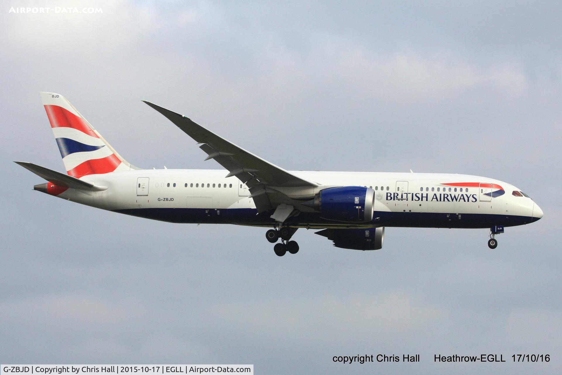G-ZBJD, 2013 Boeing 787-8 Dreamliner C/N 38619, British Airways