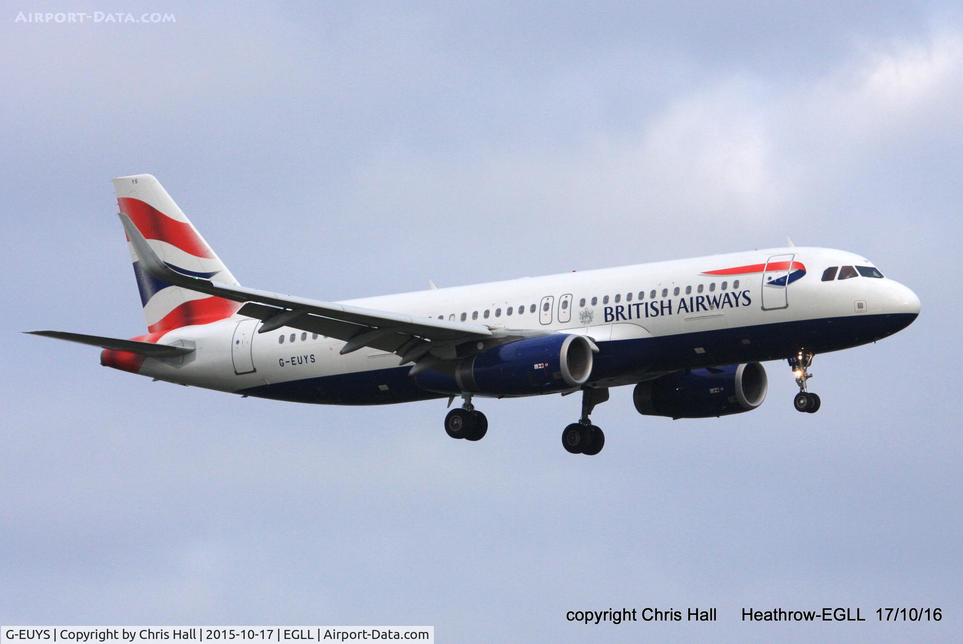 G-EUYS, 2013 Airbus A320-232 C/N 5948, British Airways