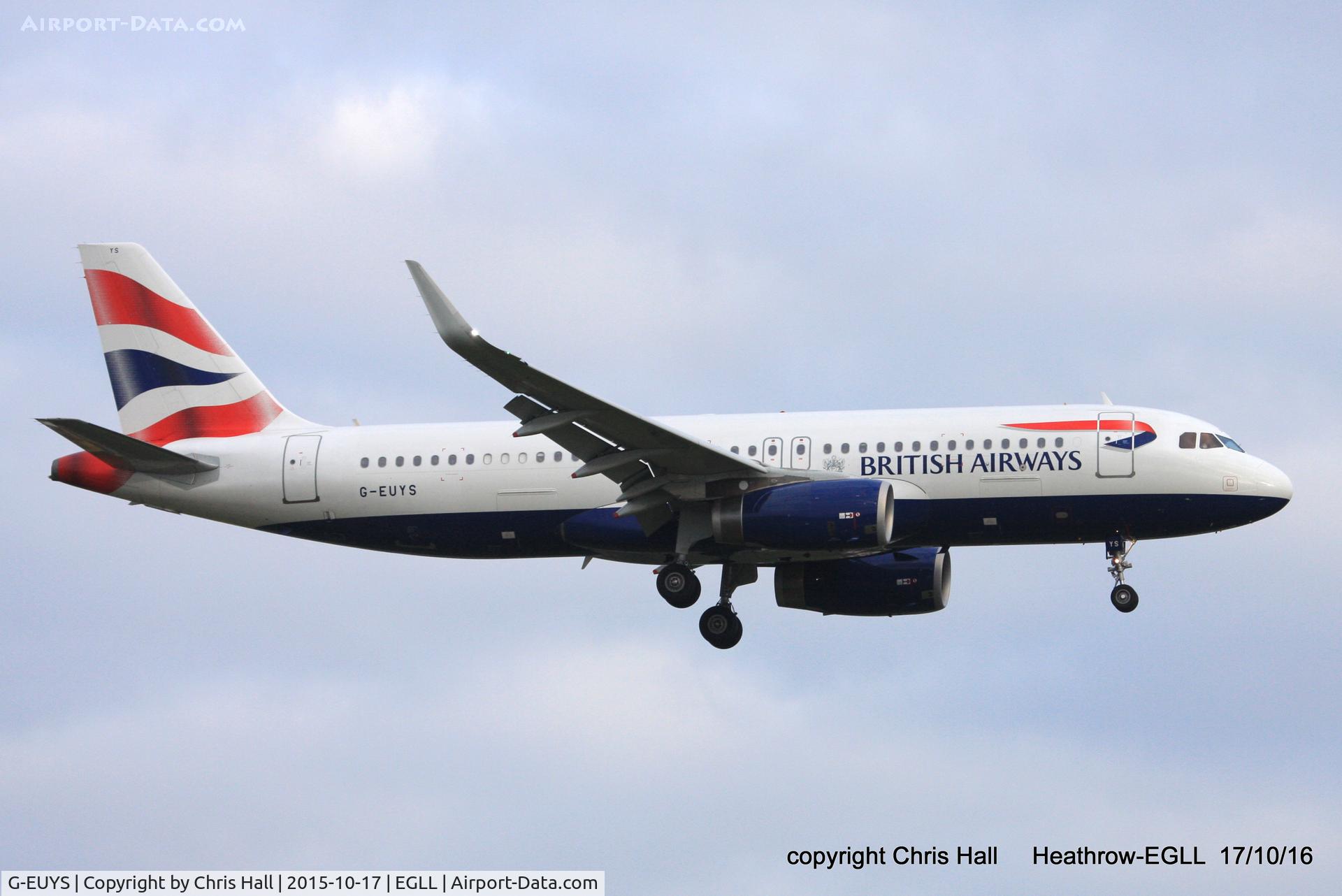 G-EUYS, 2013 Airbus A320-232 C/N 5948, British Airways