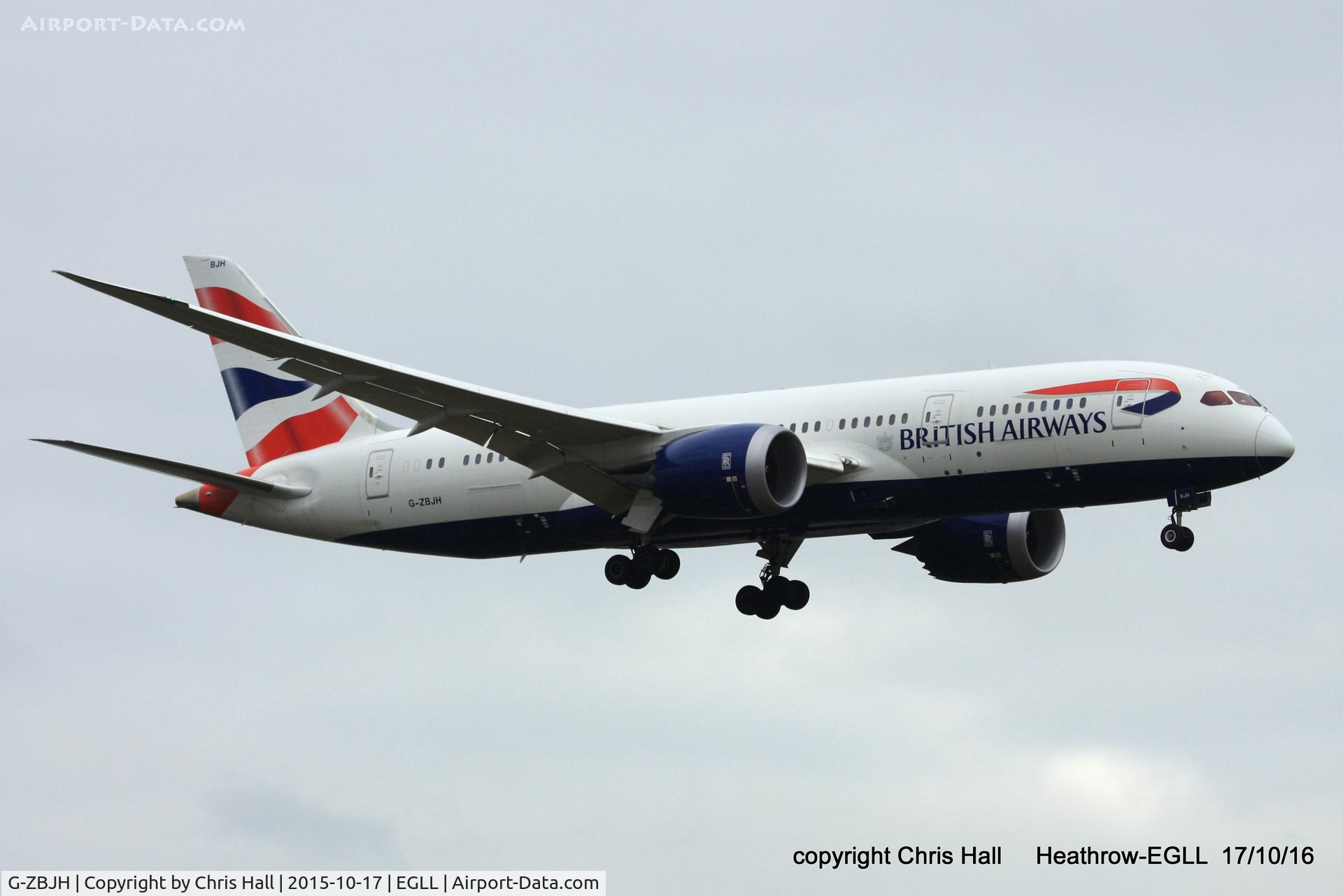 G-ZBJH, 2014 Boeing 787-8 Dreamliner C/N 38615, British Airways