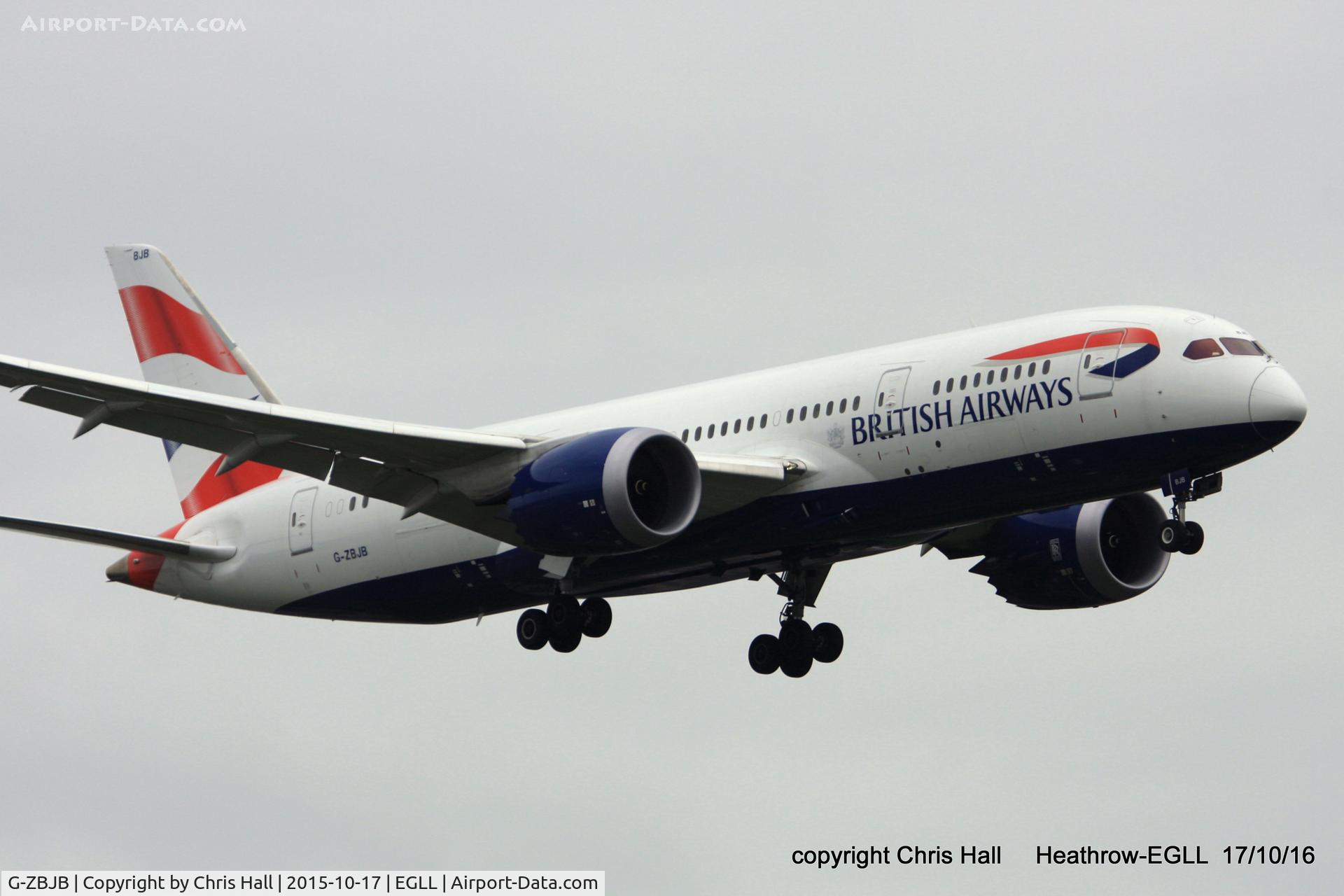 G-ZBJB, 2013 Boeing 787-8 Dreamliner C/N 38610, British Airways