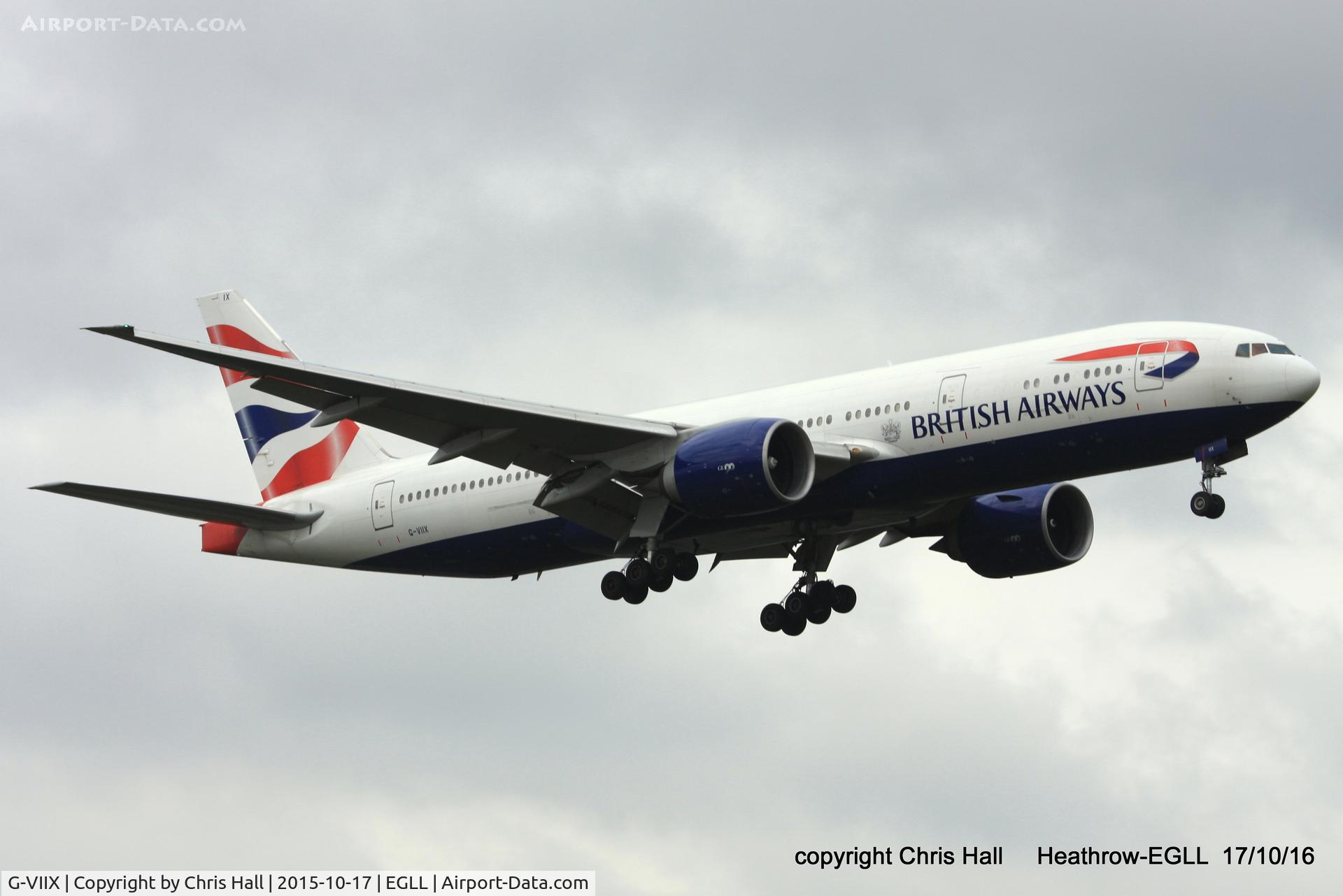 G-VIIX, 1999 Boeing 777-236 C/N 29966, British Airways