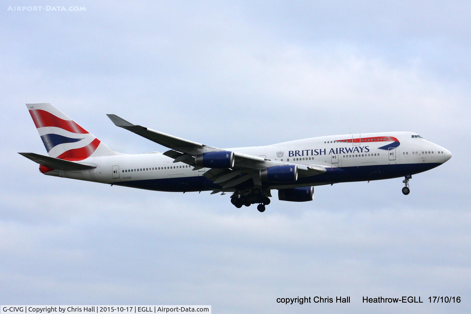 G-CIVG, 1995 Boeing 747-436 C/N 25813, British Airways