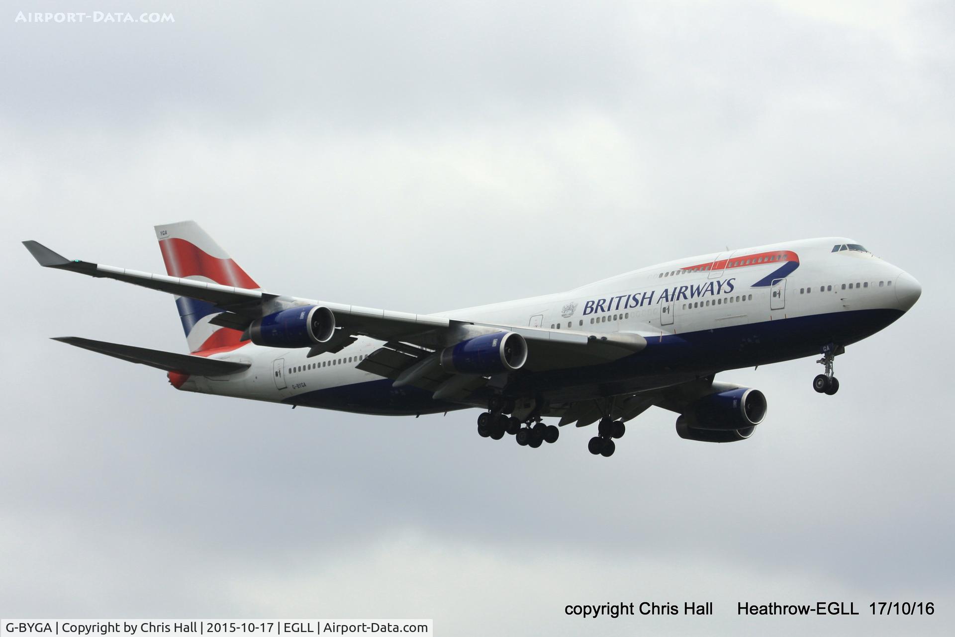 G-BYGA, 1998 Boeing 747-436 C/N 28855, British Airways