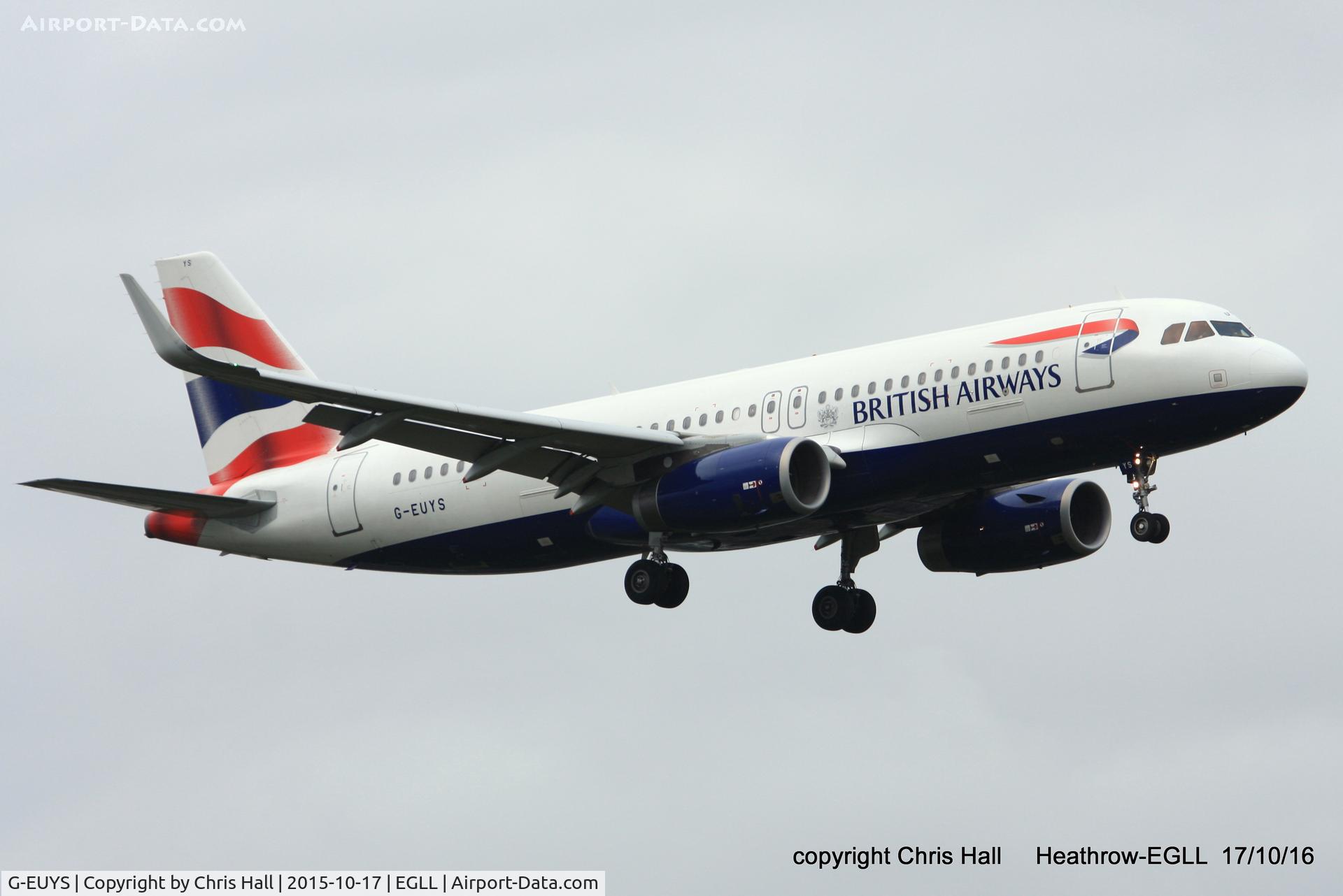 G-EUYS, 2013 Airbus A320-232 C/N 5948, British Airways