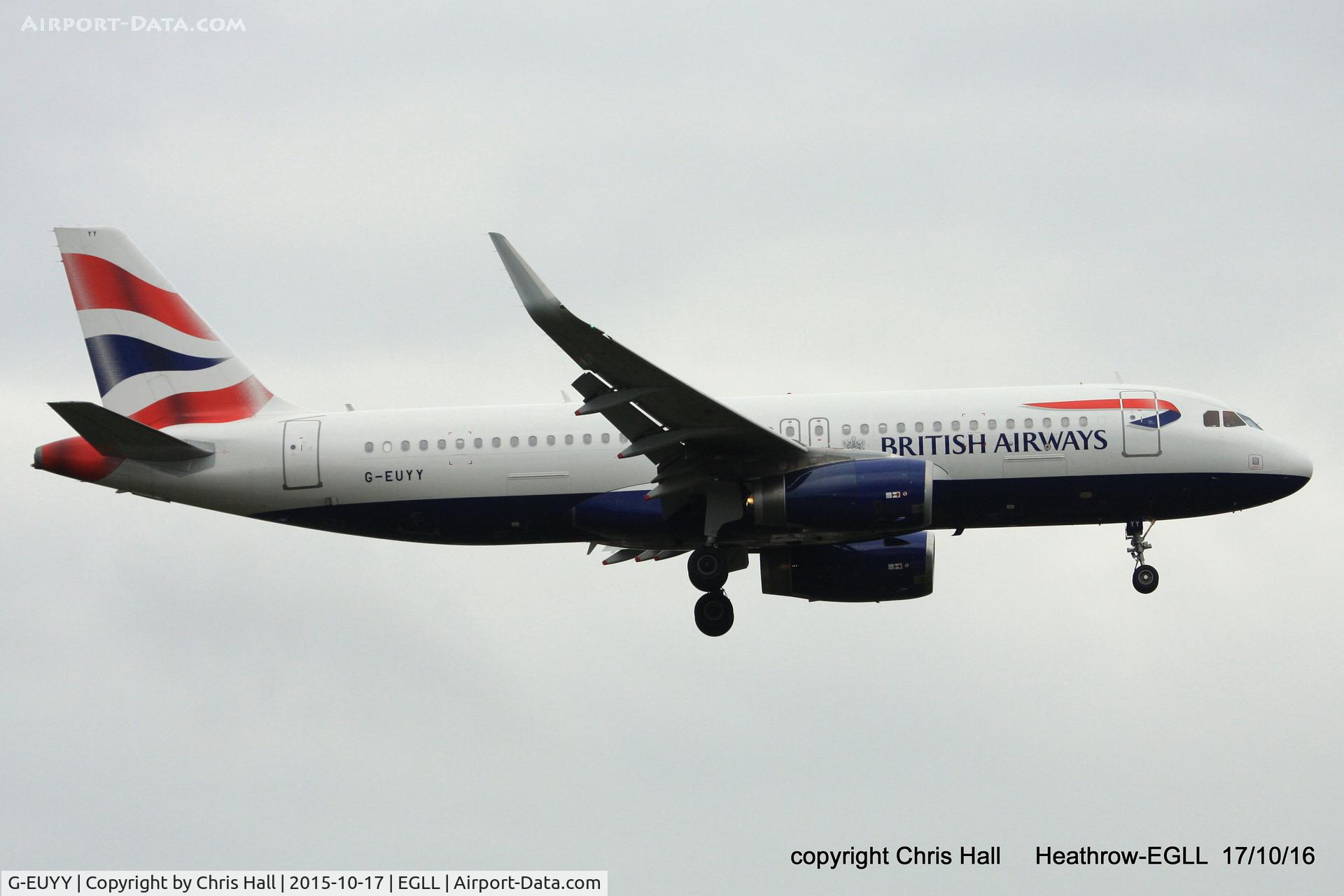 G-EUYY, 2014 Airbus A320-232 C/N 6290, British Airways