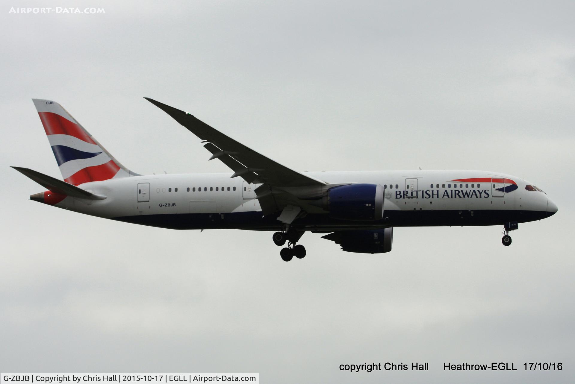 G-ZBJB, 2013 Boeing 787-8 Dreamliner C/N 38610, British Airways