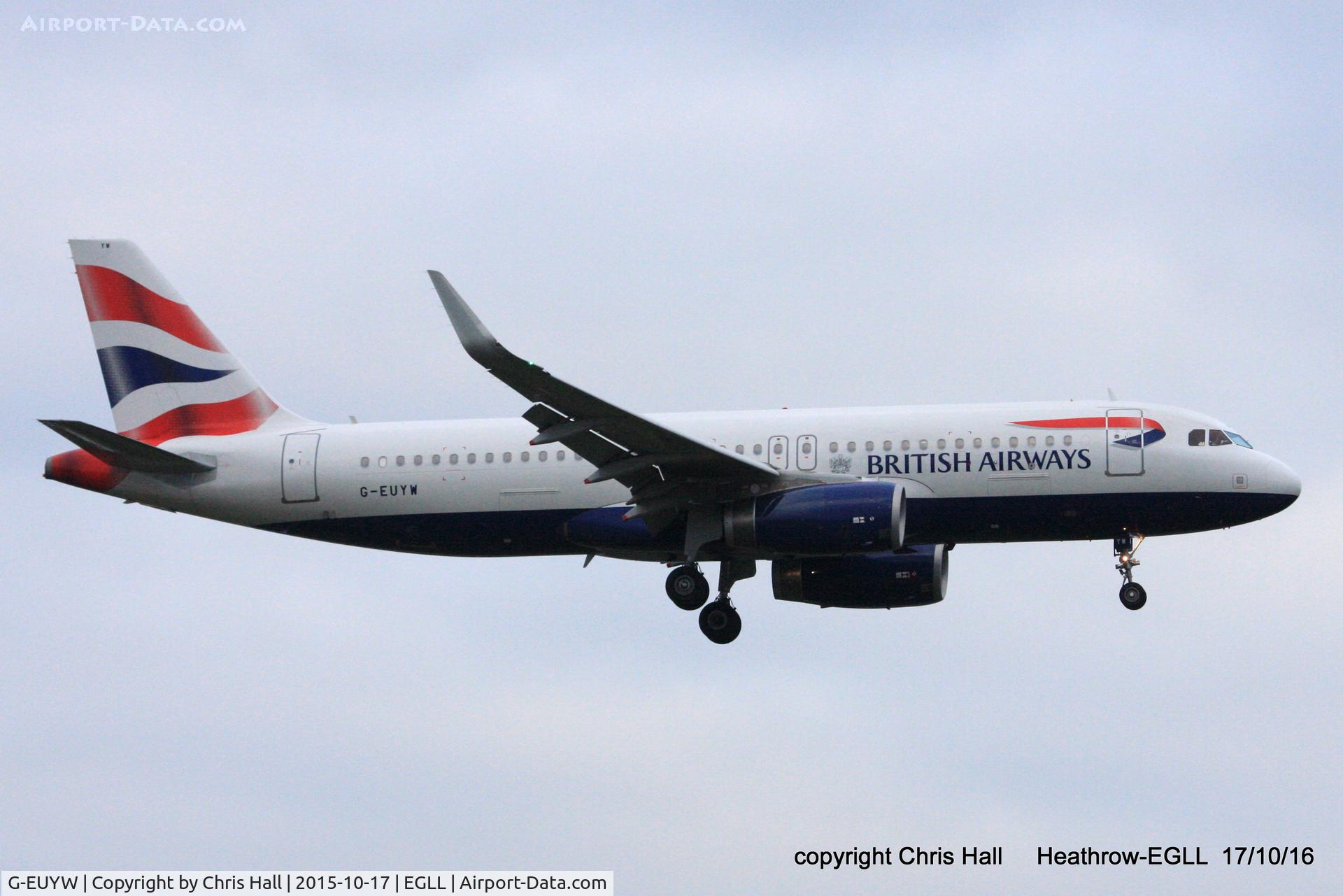 G-EUYW, 2014 Airbus A320-232 C/N 6129, British Airways