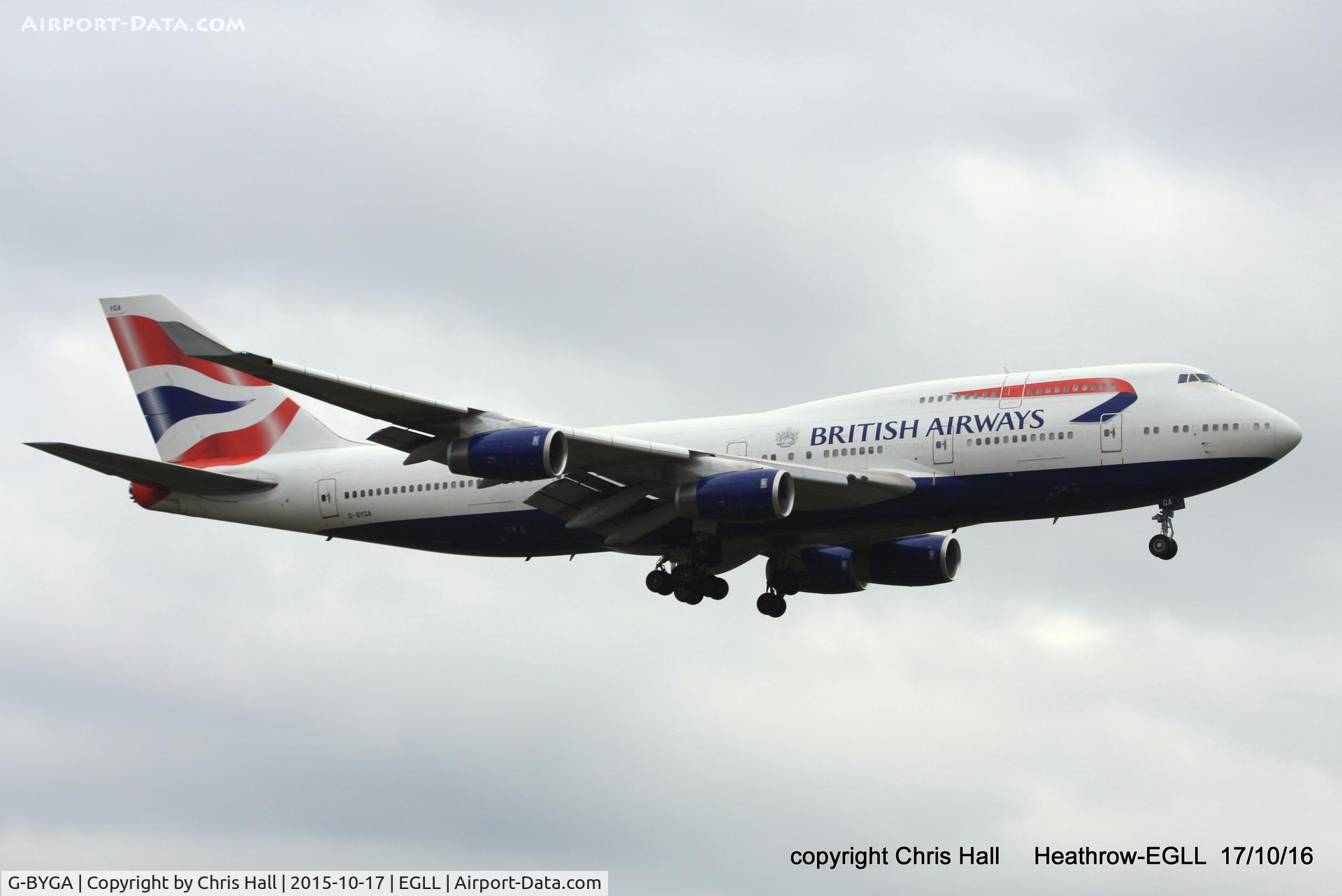 G-BYGA, 1998 Boeing 747-436 C/N 28855, British Airways