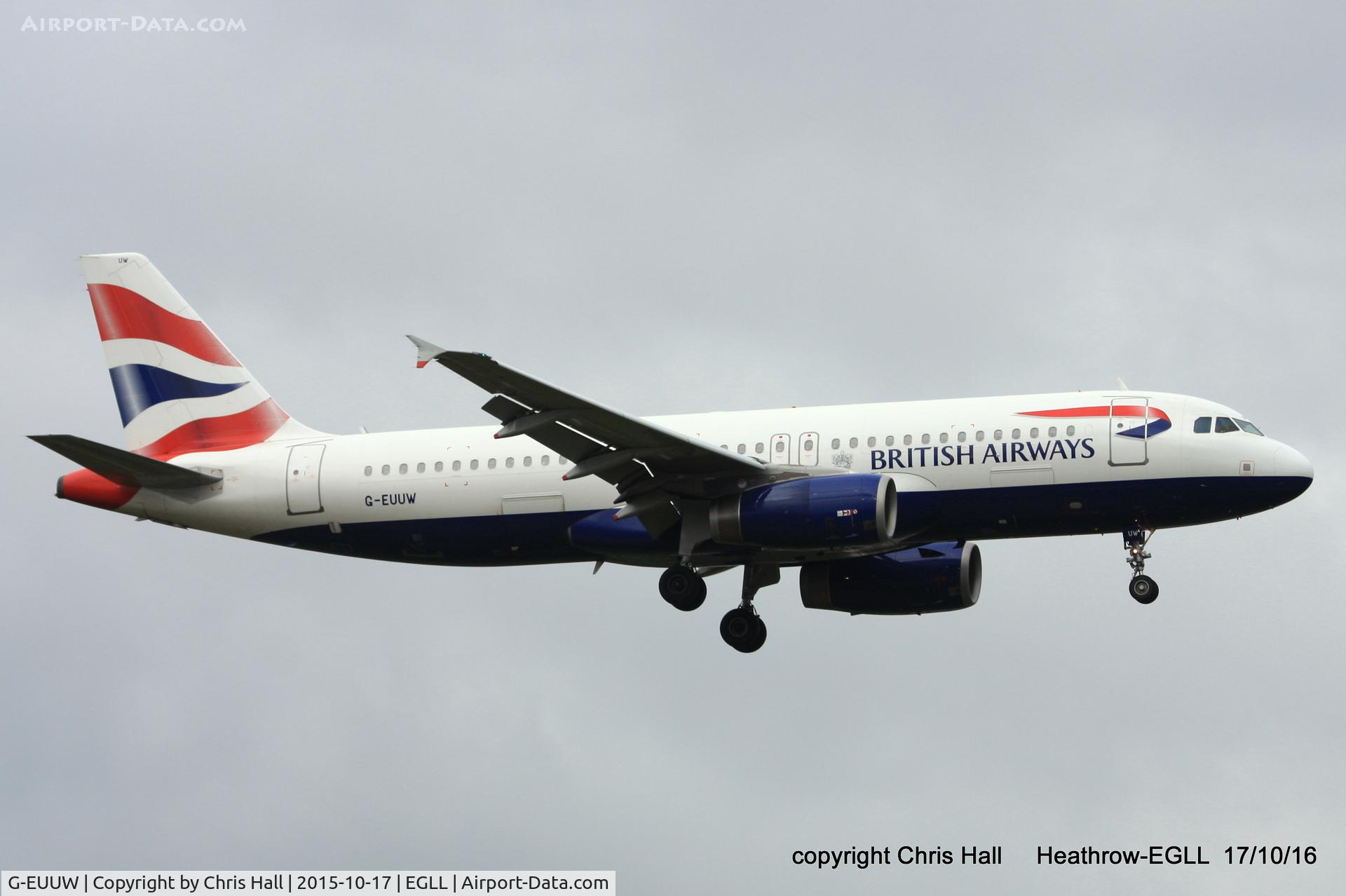 G-EUUW, 2008 Airbus A320-232 C/N 3499, British Airways