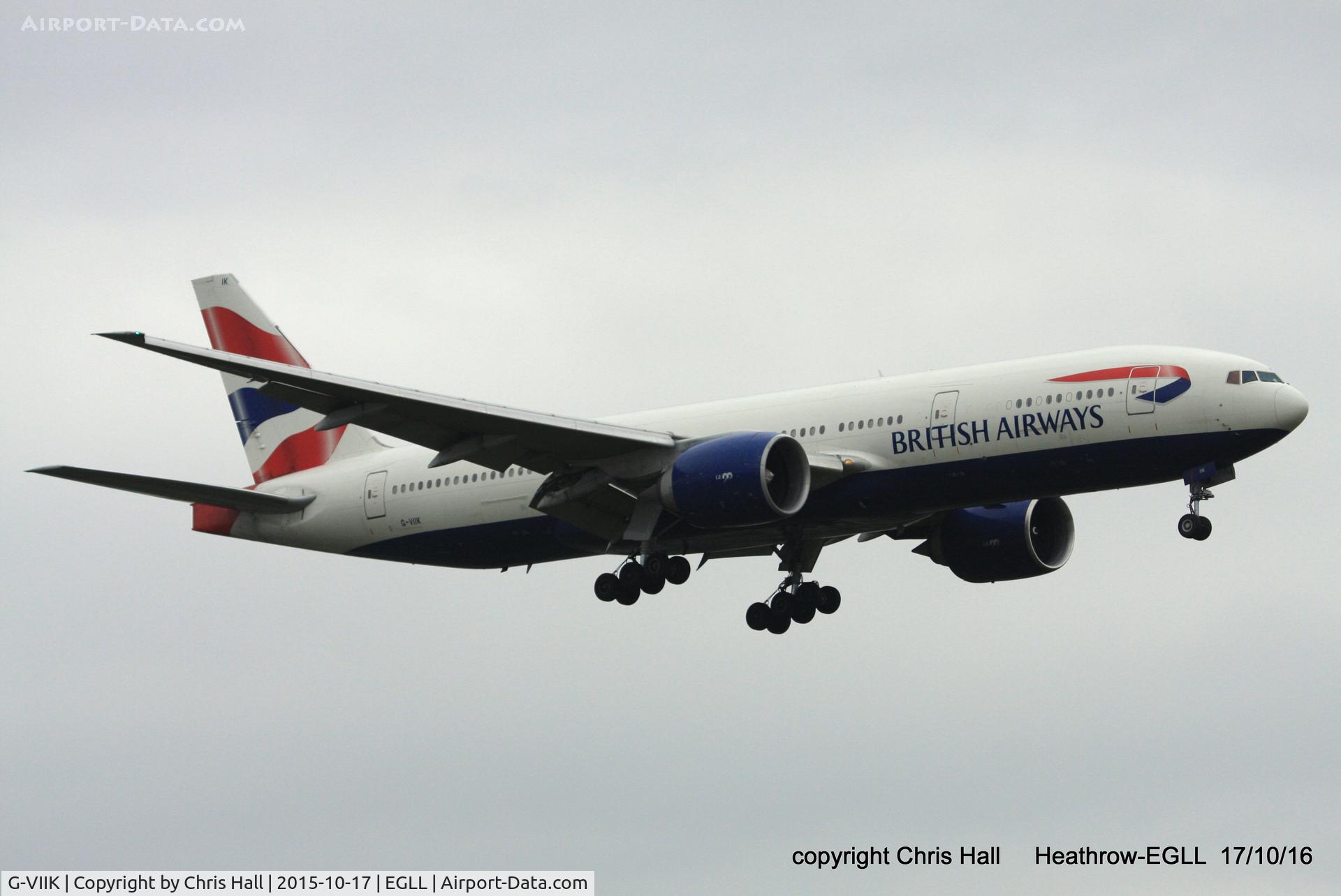 G-VIIK, 1998 Boeing 777-236/ER C/N 28840, British Airways
