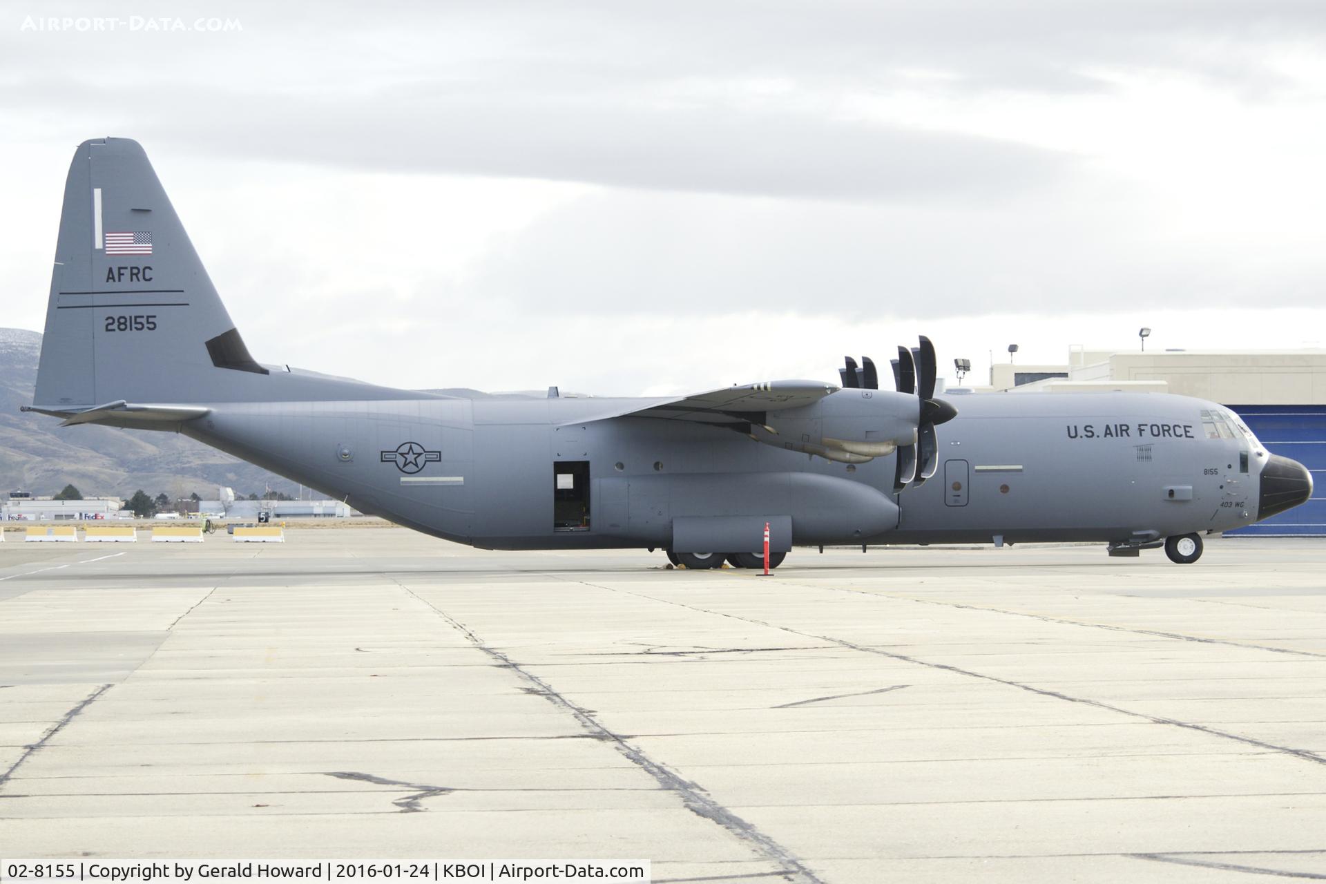 02-8155, 2002 Lockheed Martin C-130J-30 Super Hercules C/N 382-5546, 403rd Wing, AFRC, Keesler AFB.