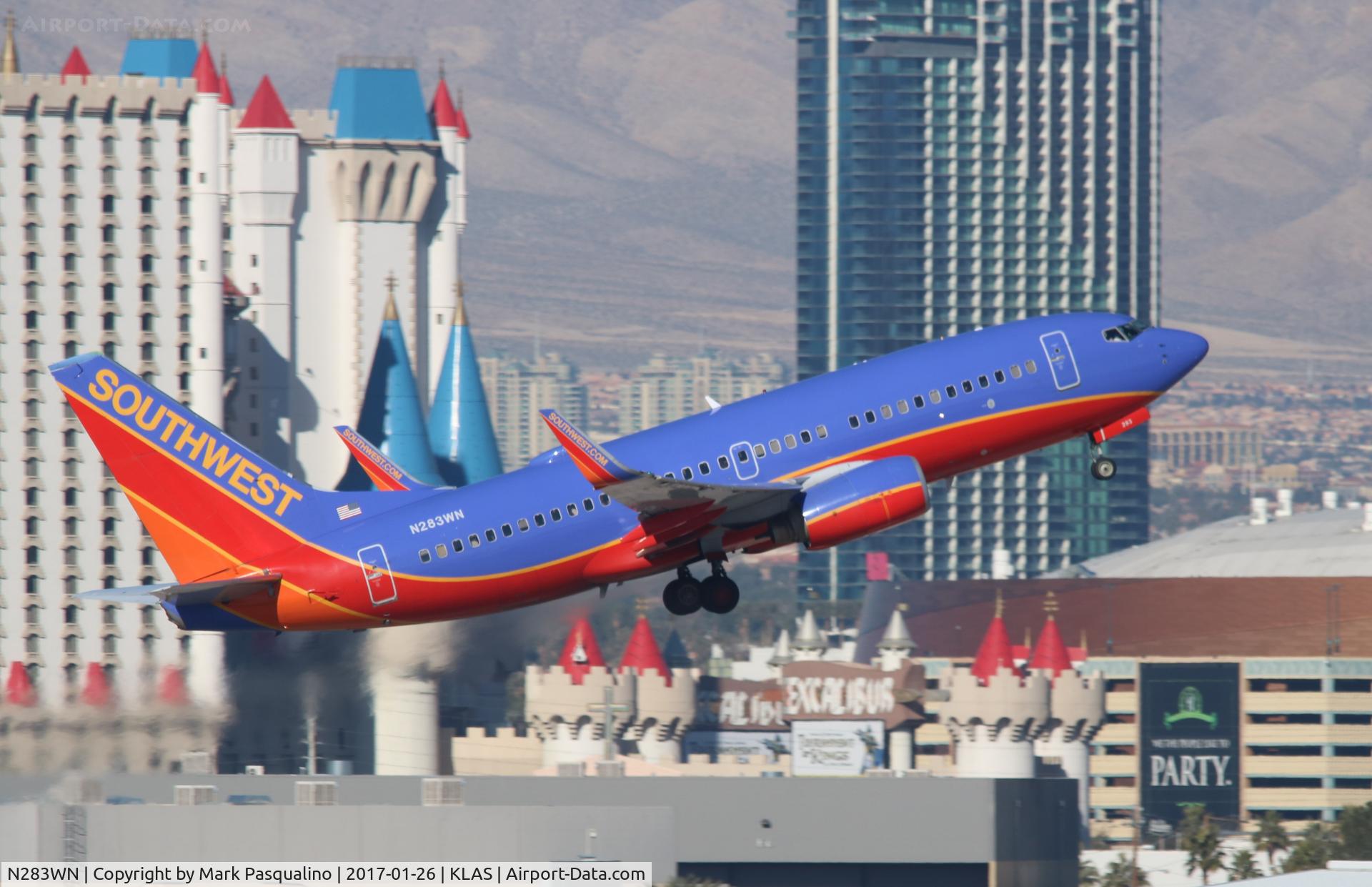 N283WN, 2007 Boeing 737-7H4 C/N 36610, Boeing 737-700