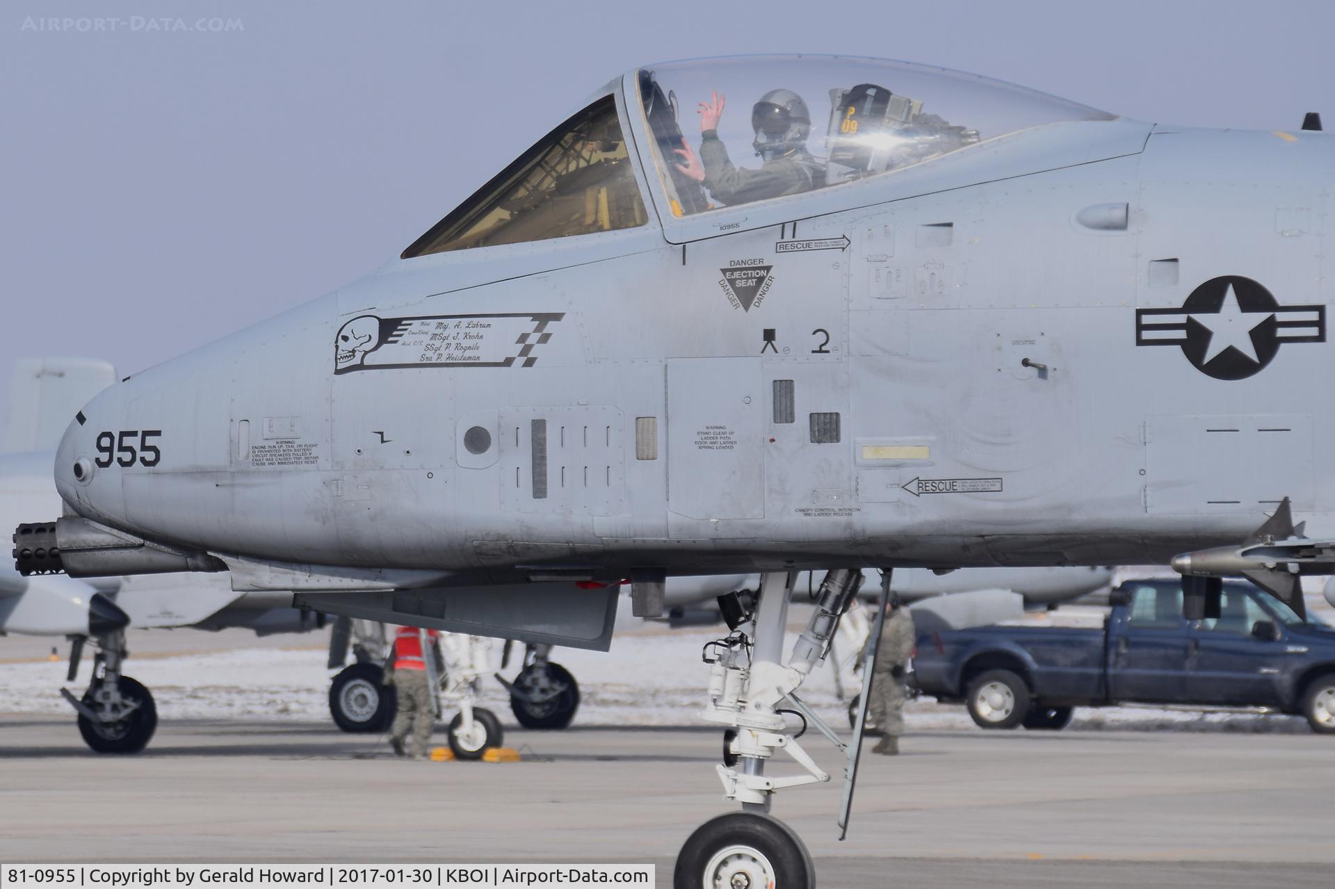 81-0955, 1981 Fairchild Republic A-10C Thunderbolt II C/N A10-0650, 190th Fighter Sq., Idaho ANG.