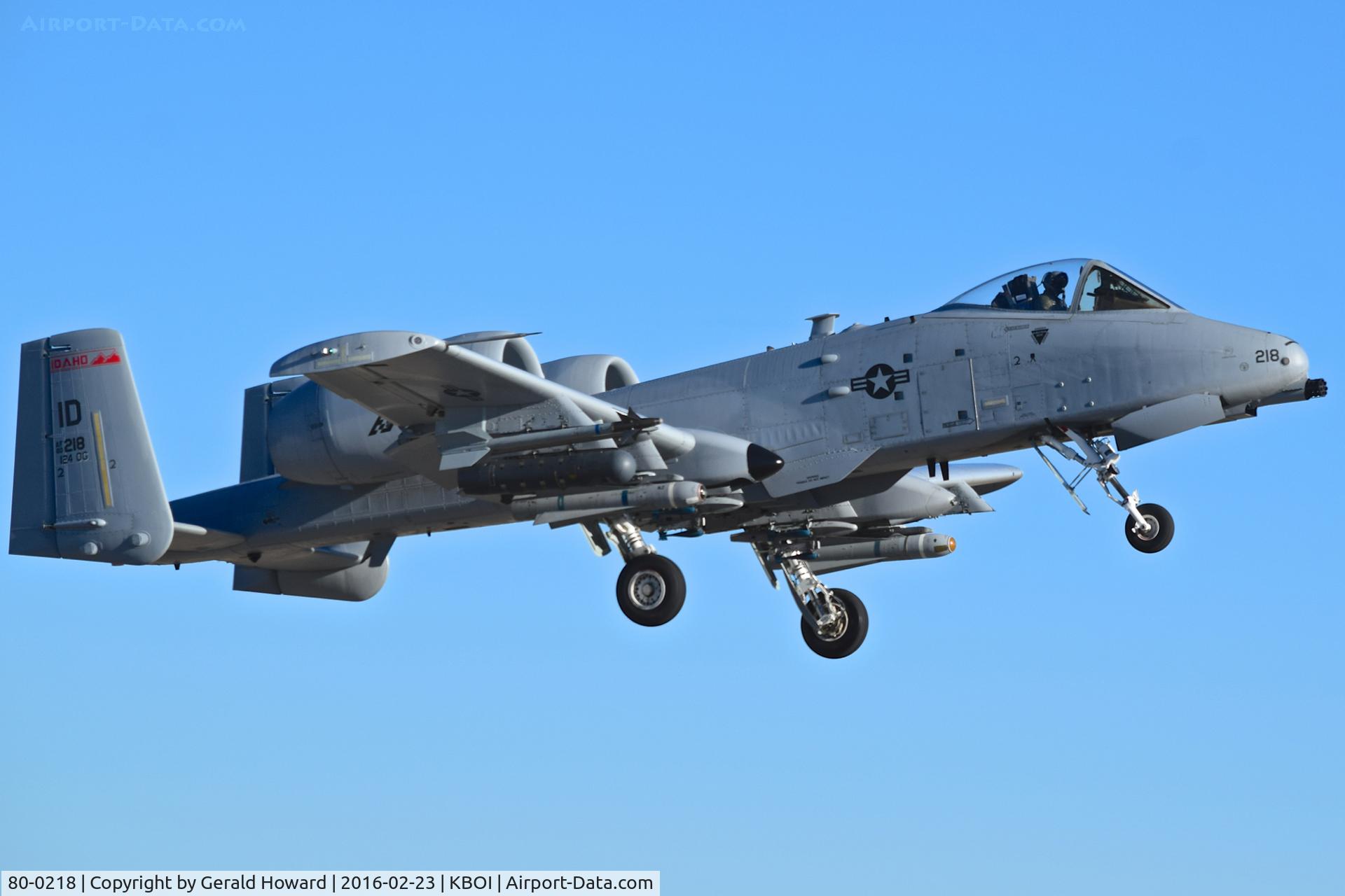 80-0218, 1980 Fairchild Republic A-10C Thunderbolt II C/N A10-0568, Departing RWY 10R.