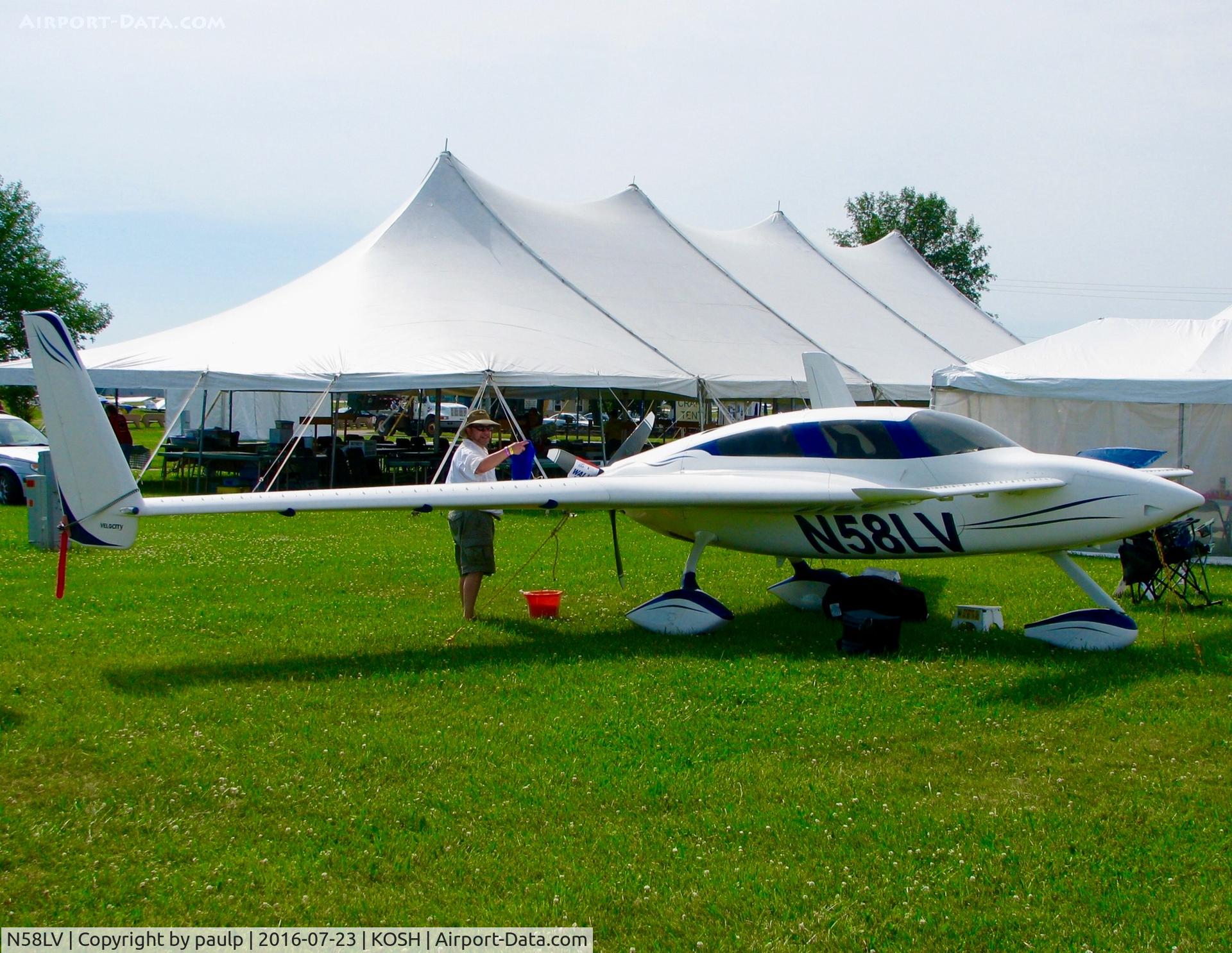 N58LV, 2014 Velocity Velocity 173 C/N LJE-1, At Oshkosh.