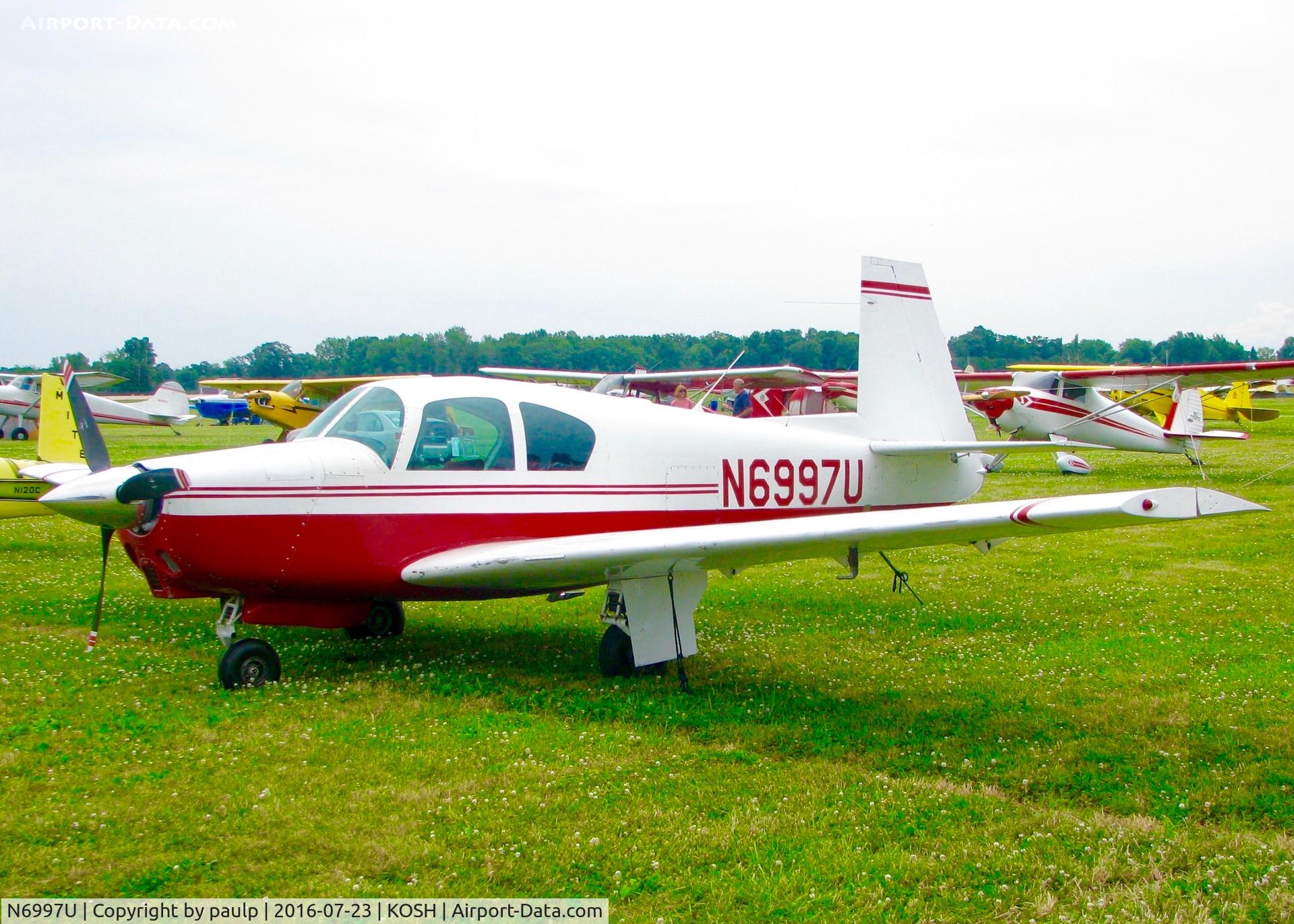 N6997U, 1964 Mooney M20C Ranger C/N 2718, At Oshkosh.