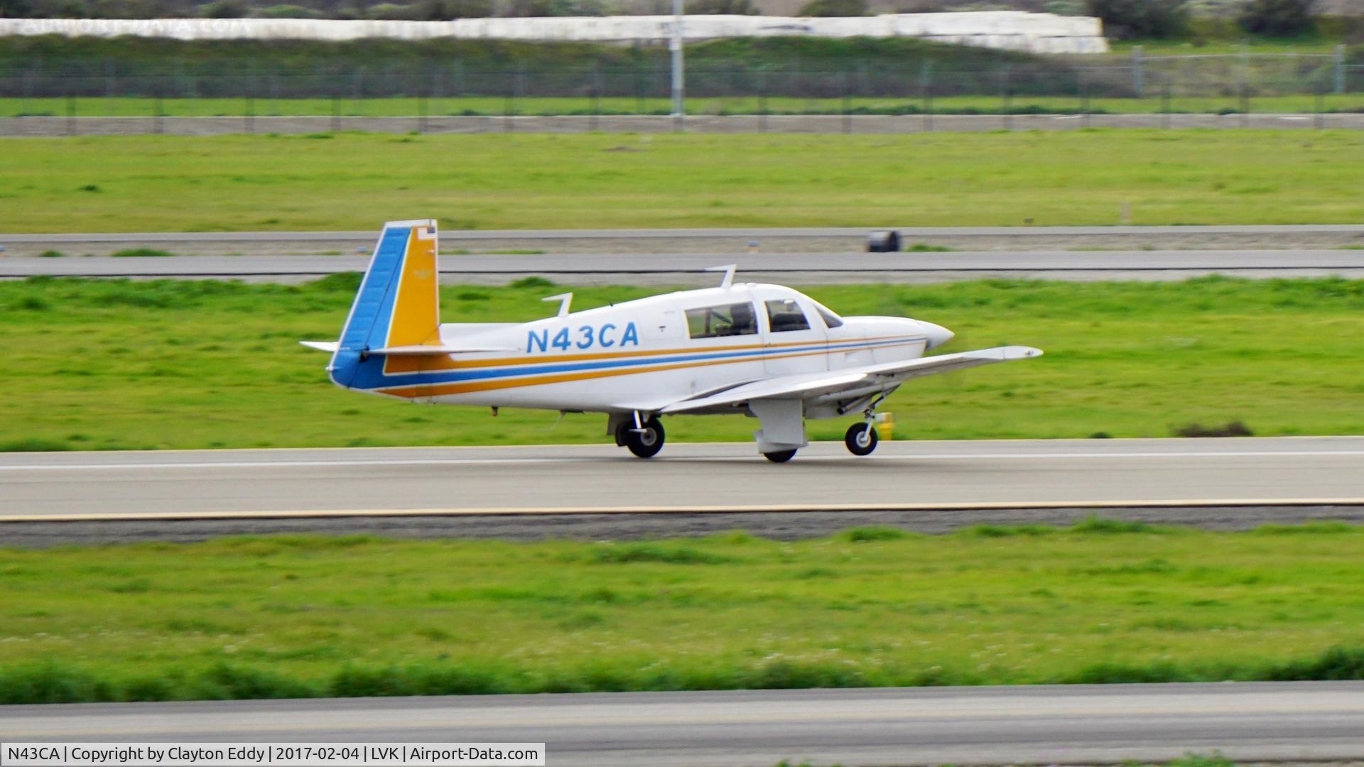N43CA, 1977 Mooney M20J 201 C/N 24-0270, Livermore Airport 2017