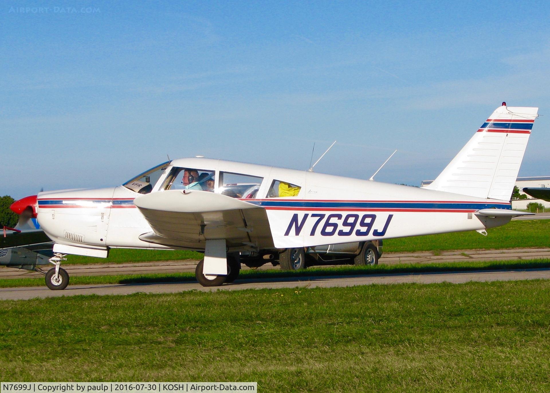 N7699J, 1969 Piper PA-28R-180 Cherokee Arrow C/N 28R-31099, At Oshkosh.