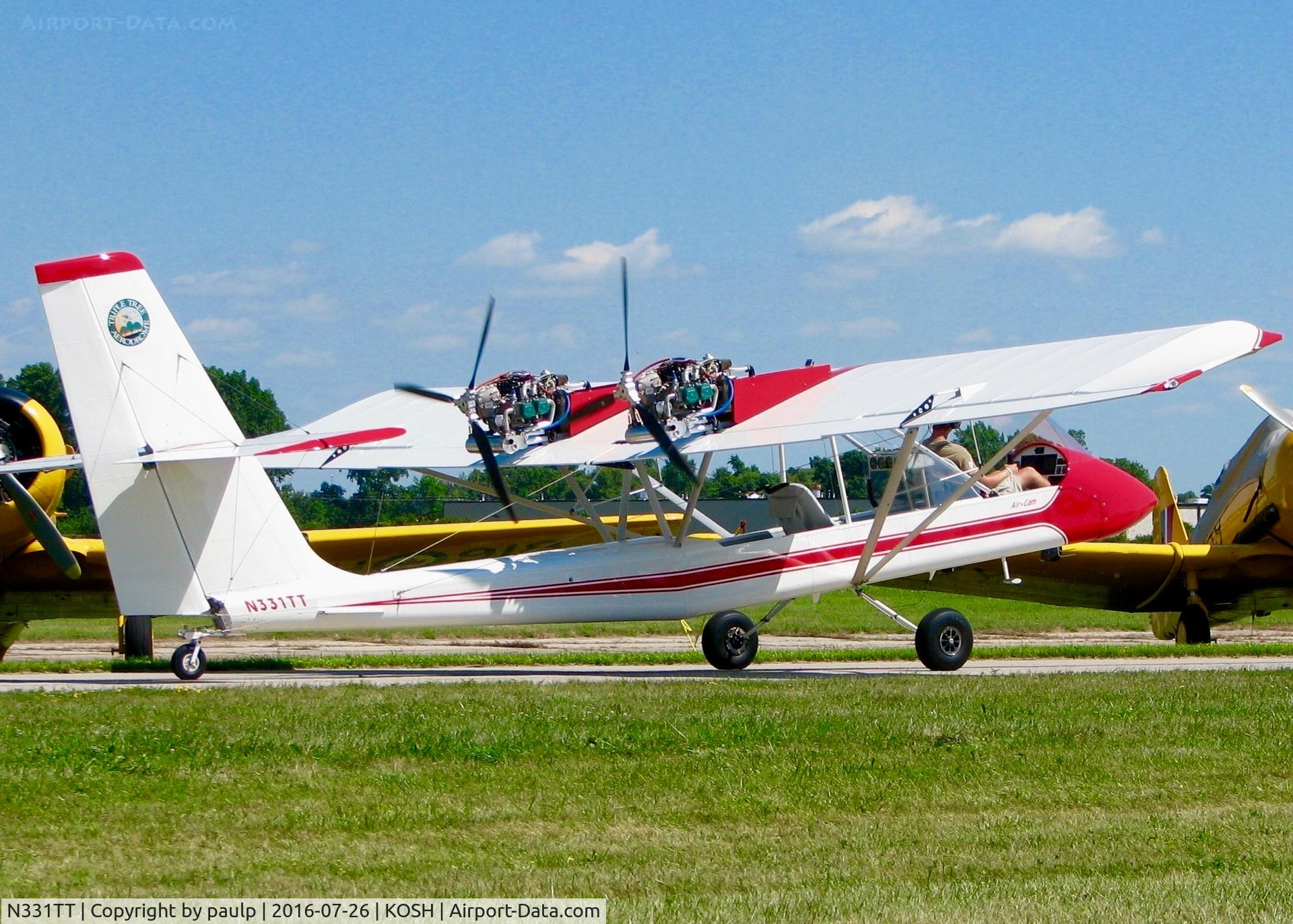 N331TT, 2016 Lockwood Aircam C/N AC185, At Oshkosh.