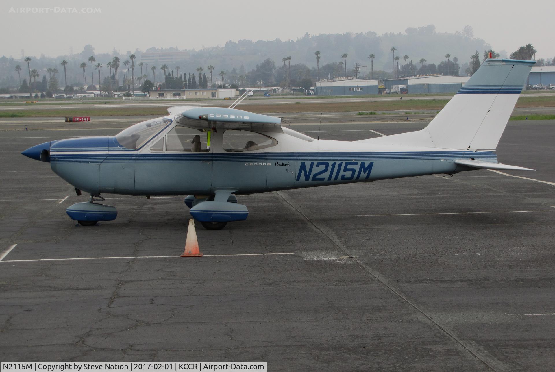 N2115M, 1972 Cessna 177B Cardinal C/N 177-01703, Locally-based 1972 Cessna 177B Cardinal @ foggy Buchanan Field (Concord, CA)