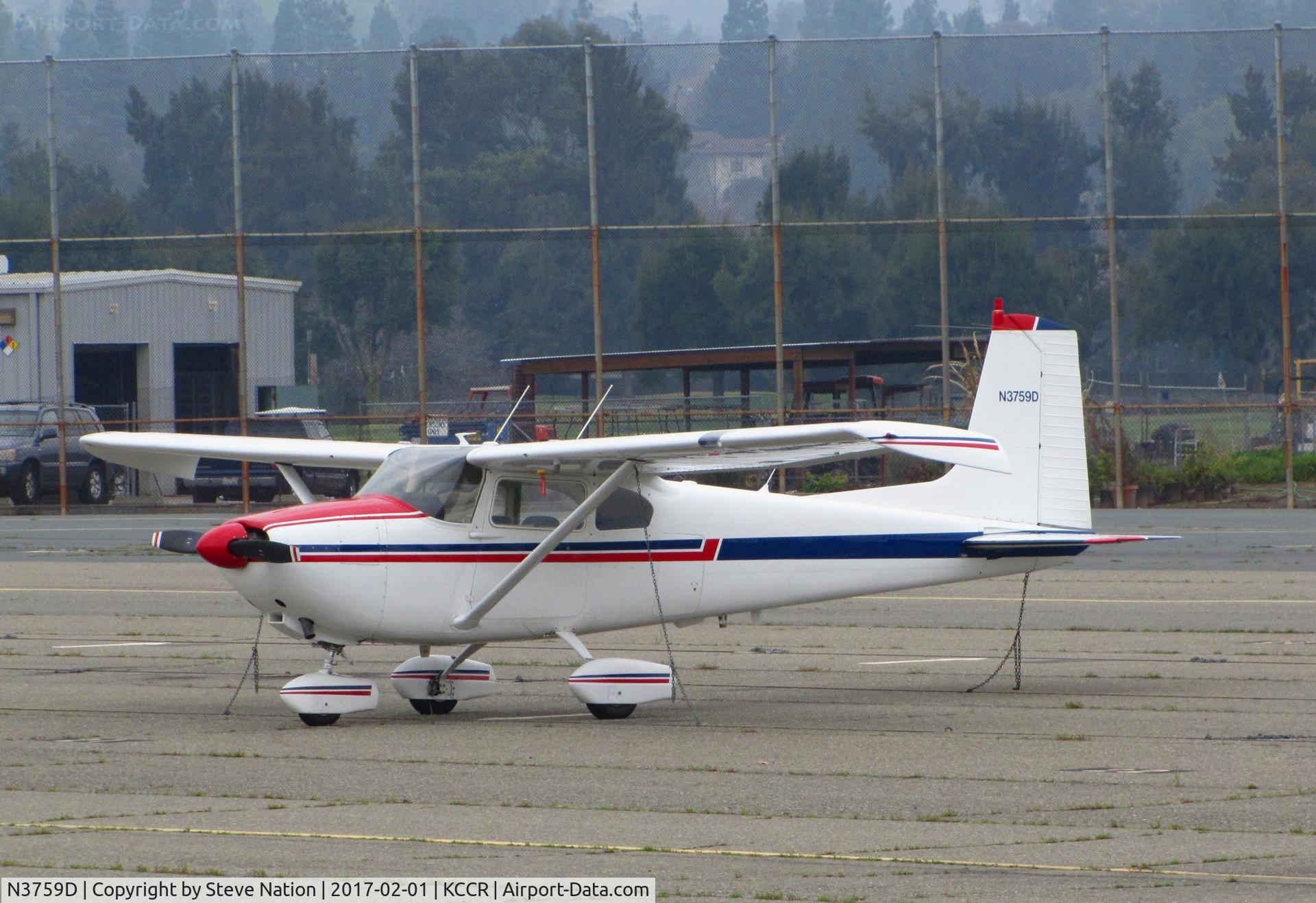 N3759D, 1957 Cessna 182A Skylane C/N 34459, 1957 Cessna 182A @ foggy Buchanan Field (Concord, CA)