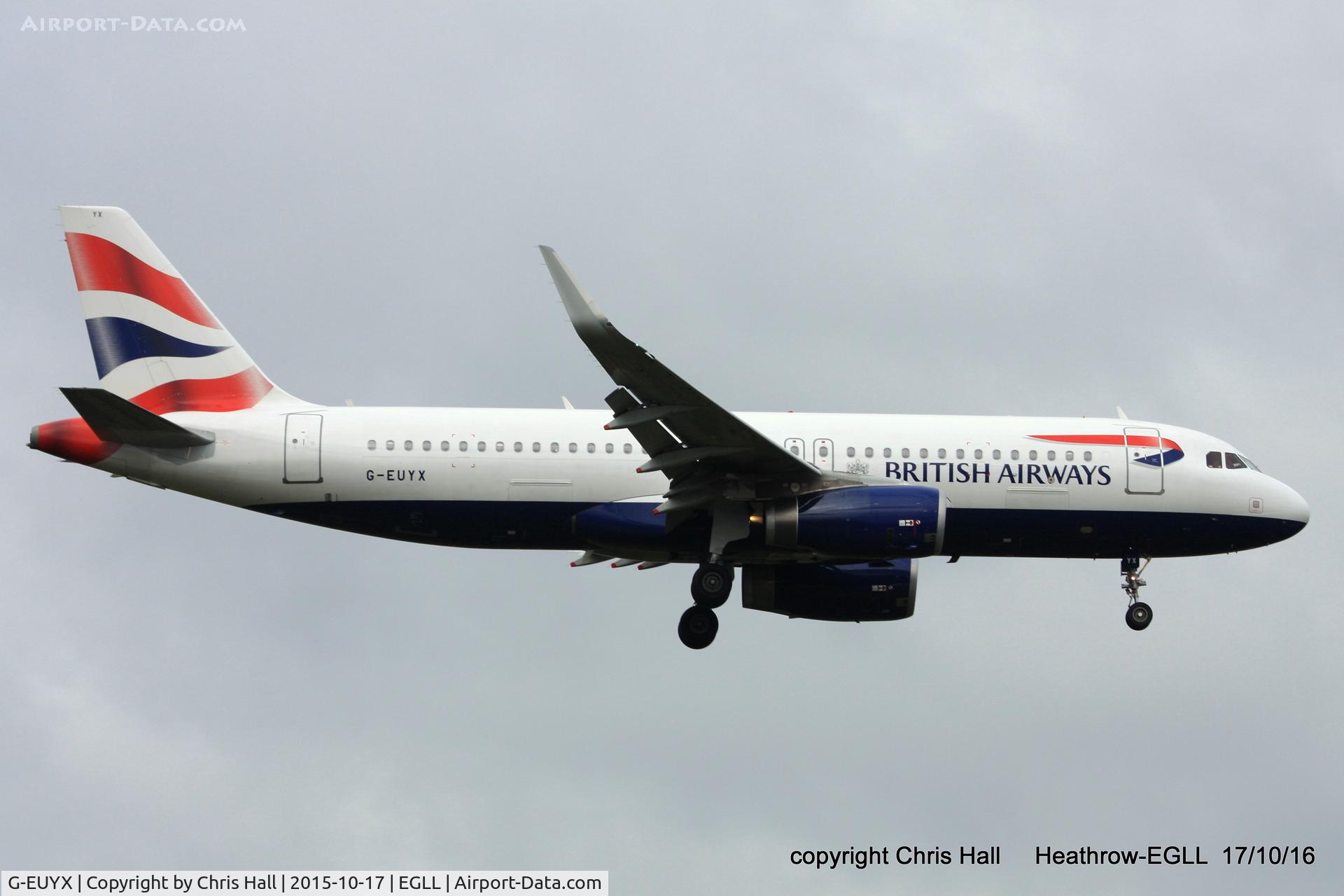 G-EUYX, 2014 Airbus A320-232 C/N 6155, British Airways