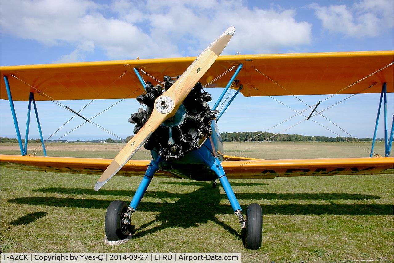 F-AZCK, 1941 Boeing A75N1 (PT-17) C/N 75-1653, Boeing A75N1, Static display, Morlaix-Ploujean airport (LFRU-MXN) air show 2014