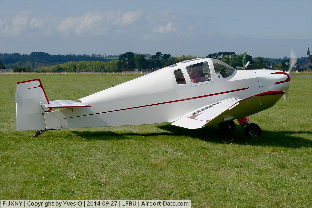 F-JXNY, Jodel D.185 C/N 81-GY, Jodel D-185, Taxiing, Morlaix-Ploujean airport (LFRU-MXN) air show 2014