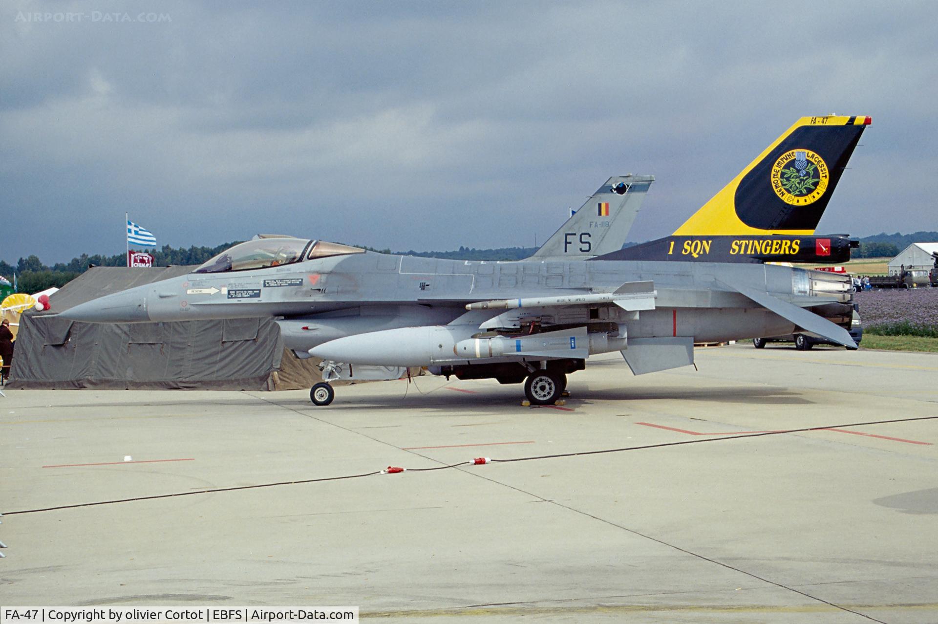 FA-47, SABCA F-16A Fighting Falcon C/N 6H-047, Florennes airshow 2001