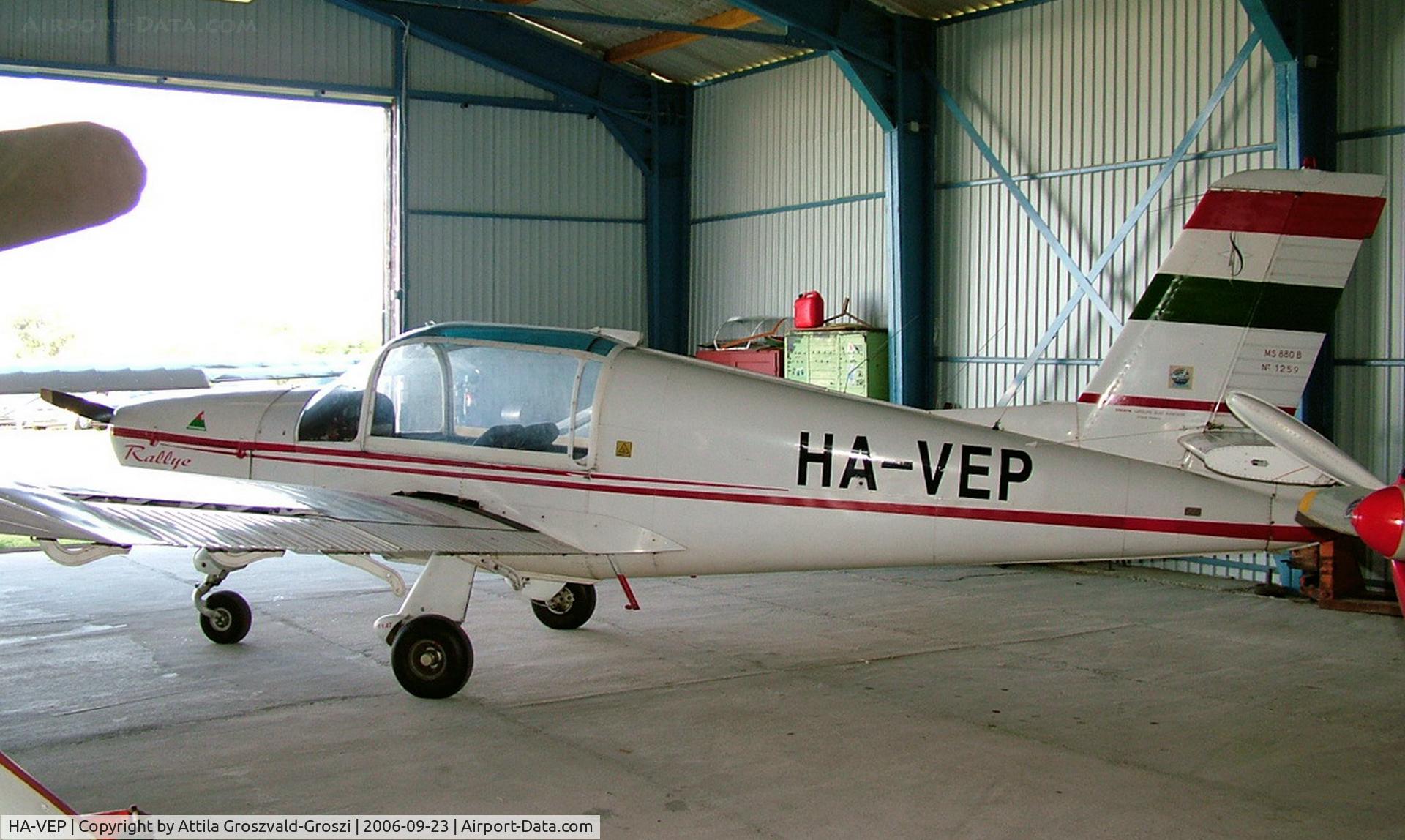 HA-VEP, 1968 Socata MS-880B Rallye Club C/N 1259, Úrhida Airfield, Hungary
