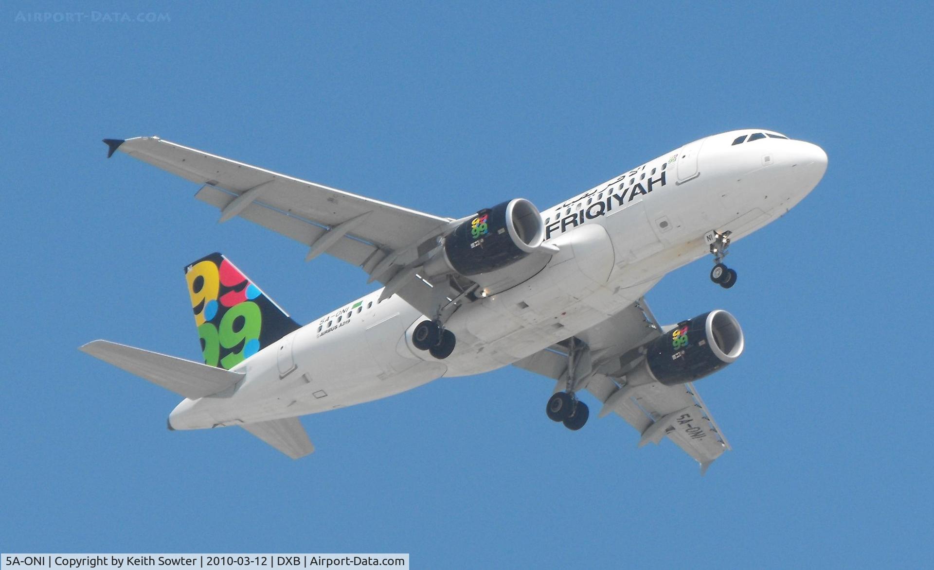 5A-ONI, 2009 Airbus A319-111 C/N 4004, Long finals