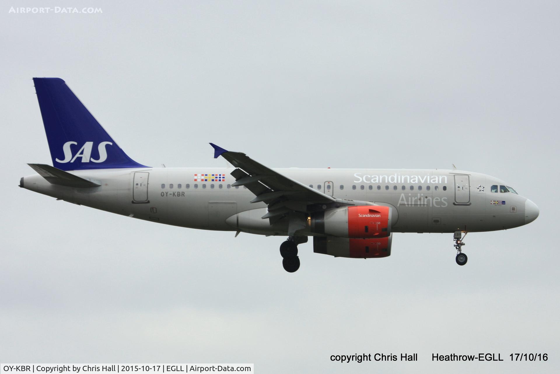 OY-KBR, 2007 Airbus A319-132 C/N 3231, SAS Scandinavian Airlines