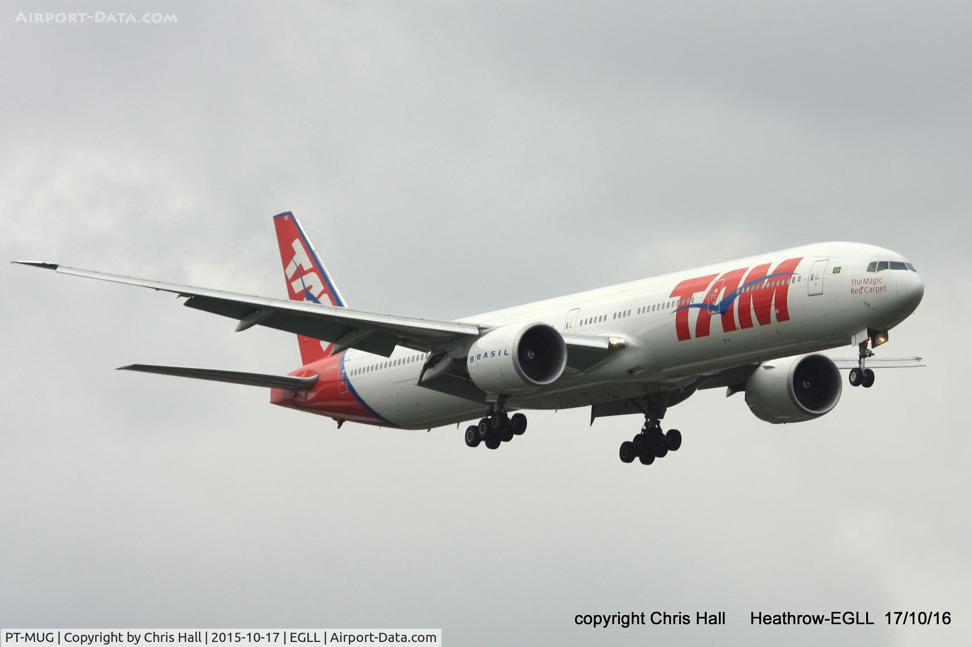 PT-MUG, 2012 Boeing 777-32W/ER C/N 38888, TAM Linhas Aéreas