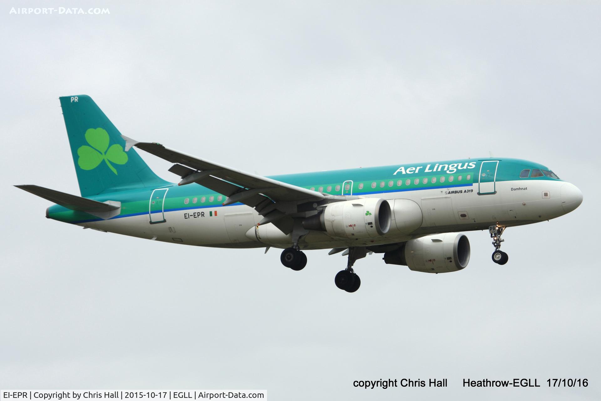 EI-EPR, 2007 Airbus A319-111 C/N 3169, Aer Lingus