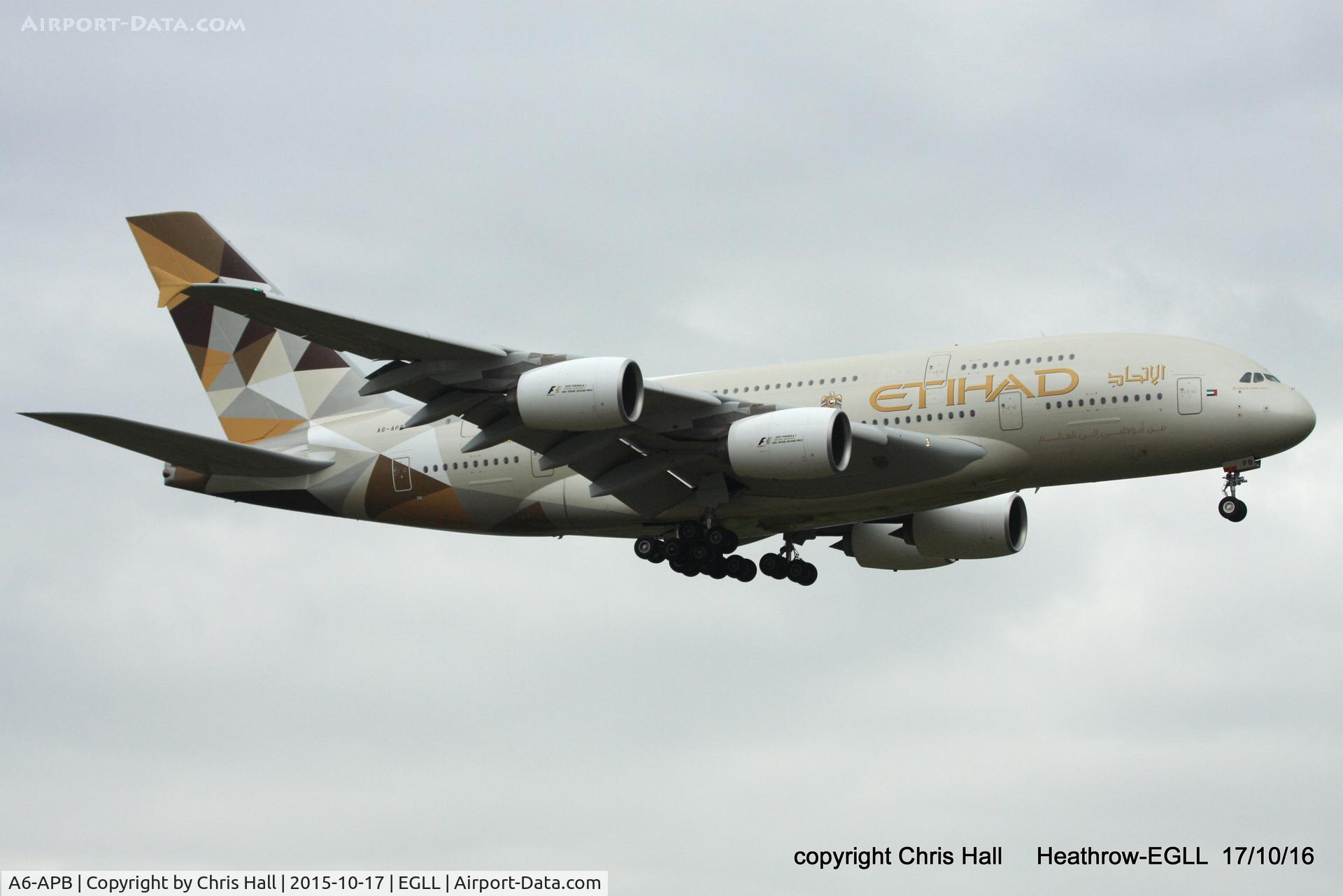 A6-APB, 2014 Airbus A380-861 C/N 170, Etihad