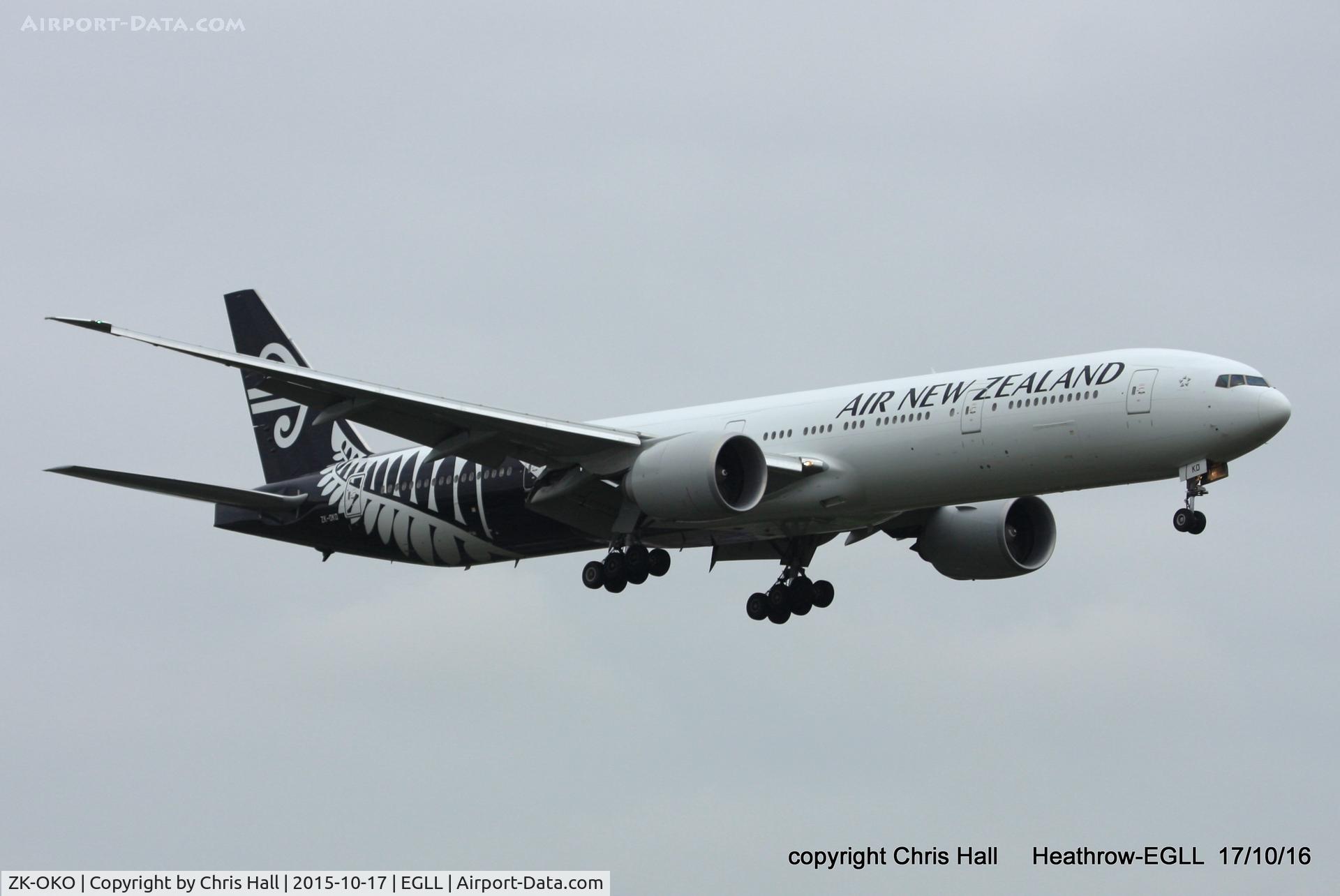 ZK-OKO, 2011 Boeing 777-306/ER C/N 38407, Air New Zealand