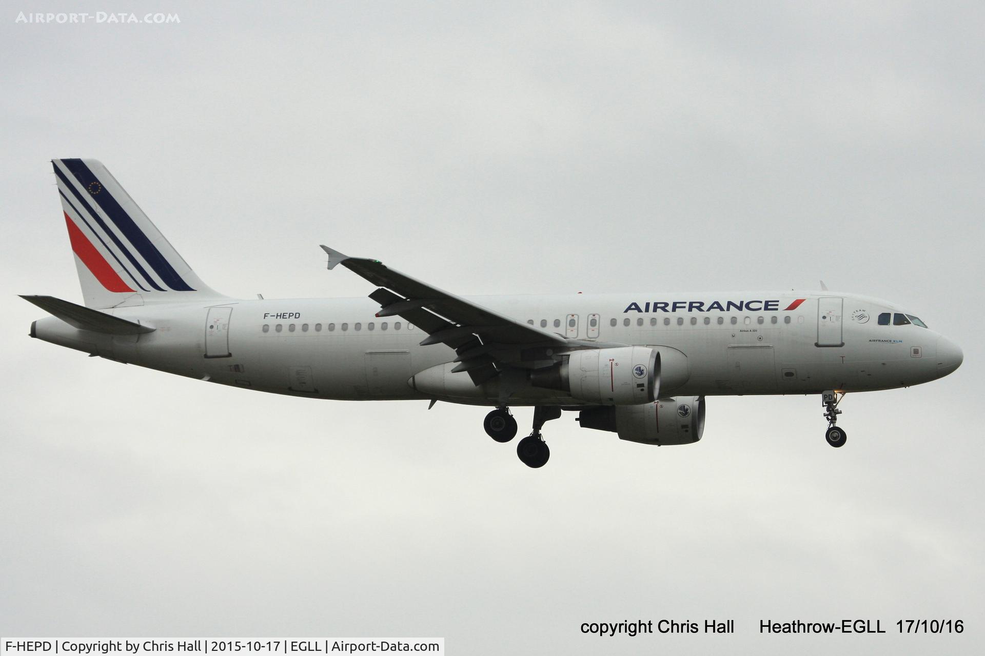 F-HEPD, 2010 Airbus A320-214 C/N 4295, Air France