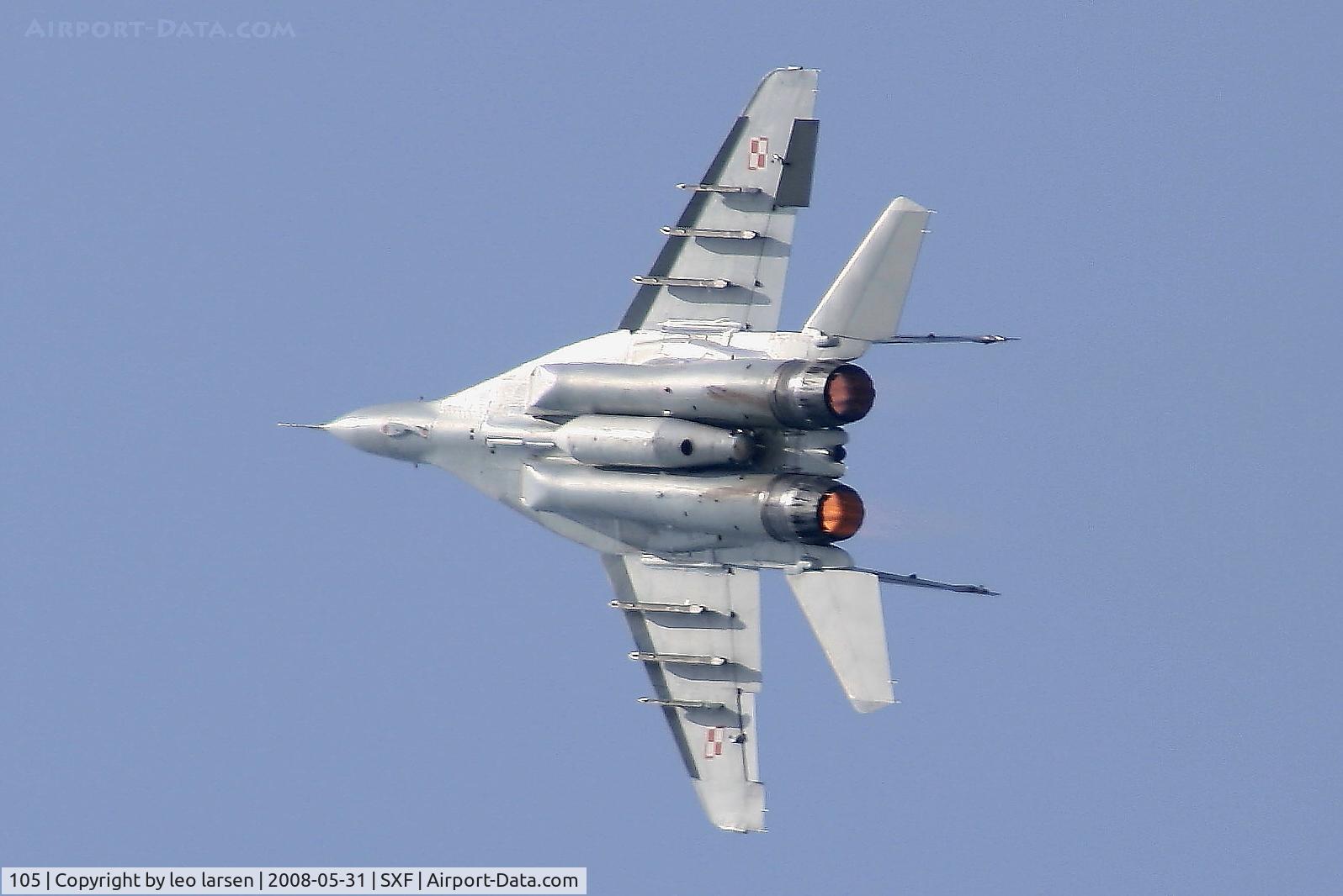 105, Mikoyan-Gurevich MiG-29A C/N 2960535105, Berlin Air Show 31.5.2008