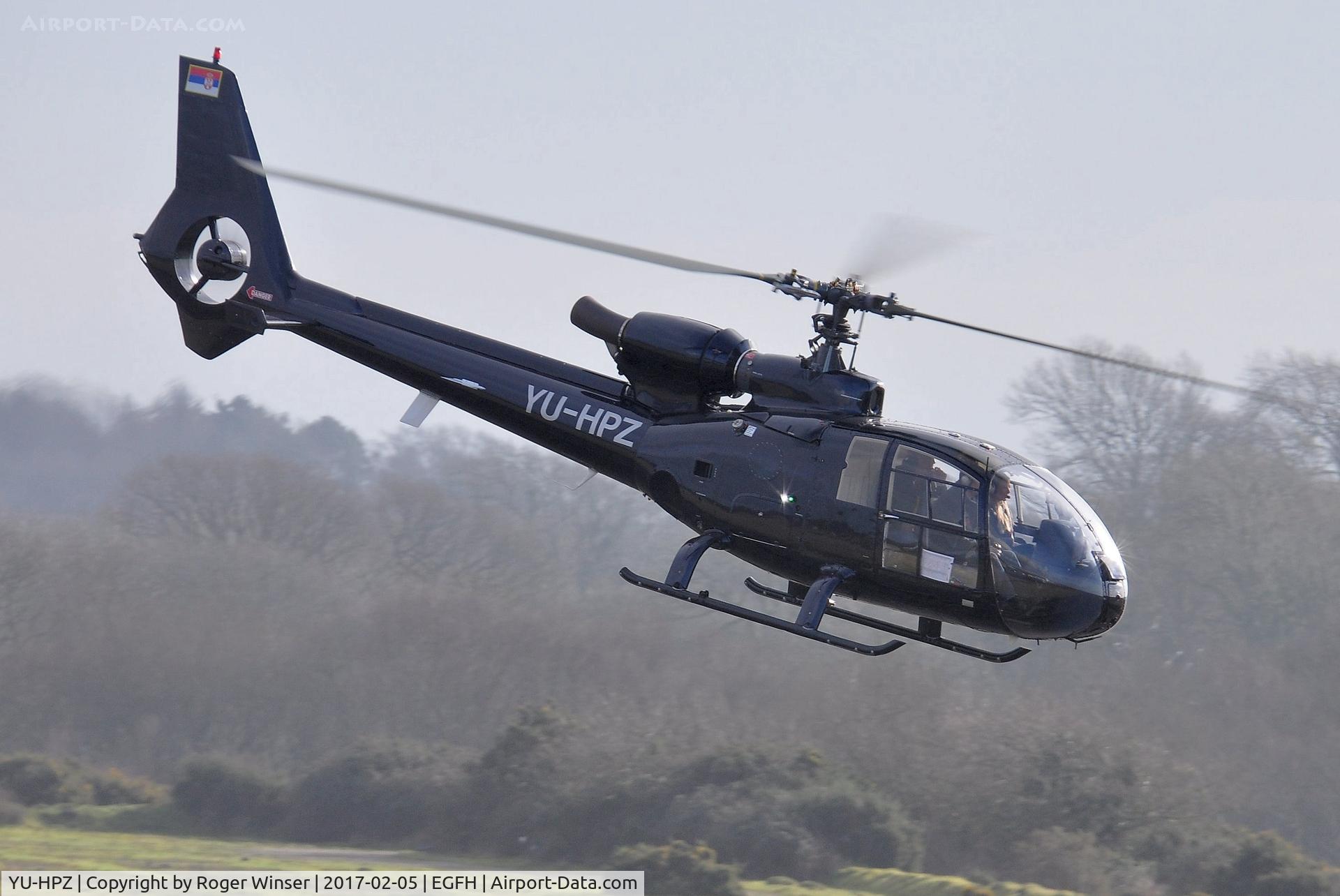 YU-HPZ, 1978 Aerospatiale SA-342J Gazelle C/N 1473, Visiting Gazelle helicopter registered in Serbia.