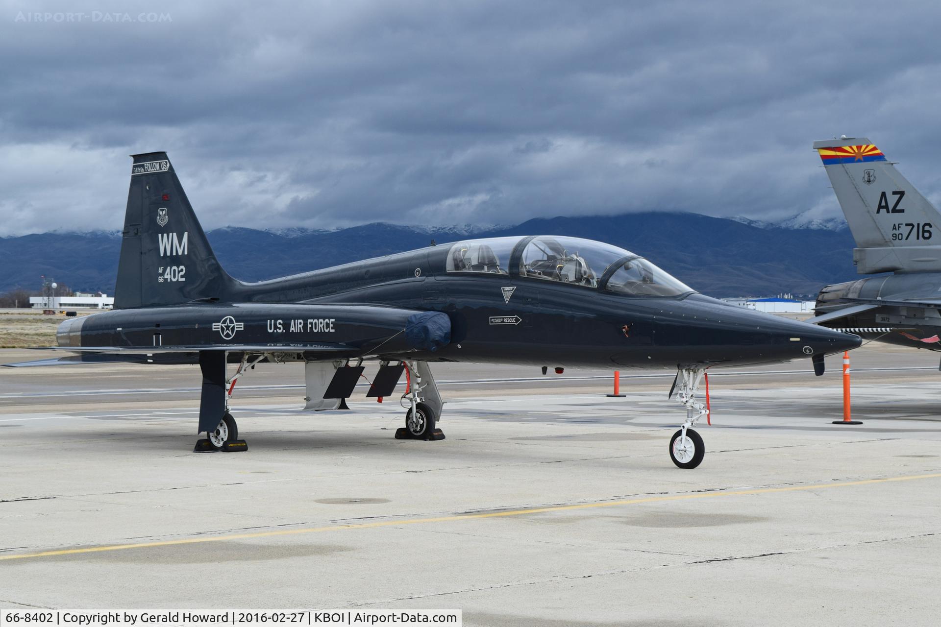 66-8402, 1966 Northrop T-38A Talon C/N N.5987, Parked on south GA ramp. 509th BW, Whiteman AFB, CA