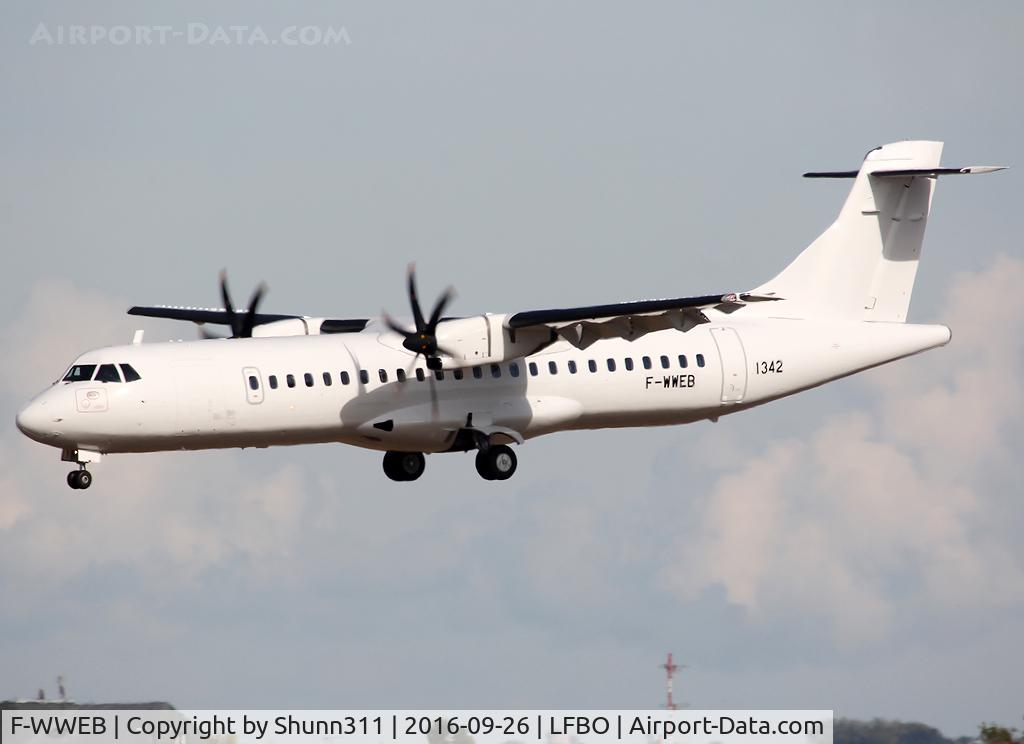 F-WWEB, 2016 ATR 72-600 (72-212A) C/N 1342, C/n 1342 - For Nordic Aviation Capital (NAC) - Actually stored